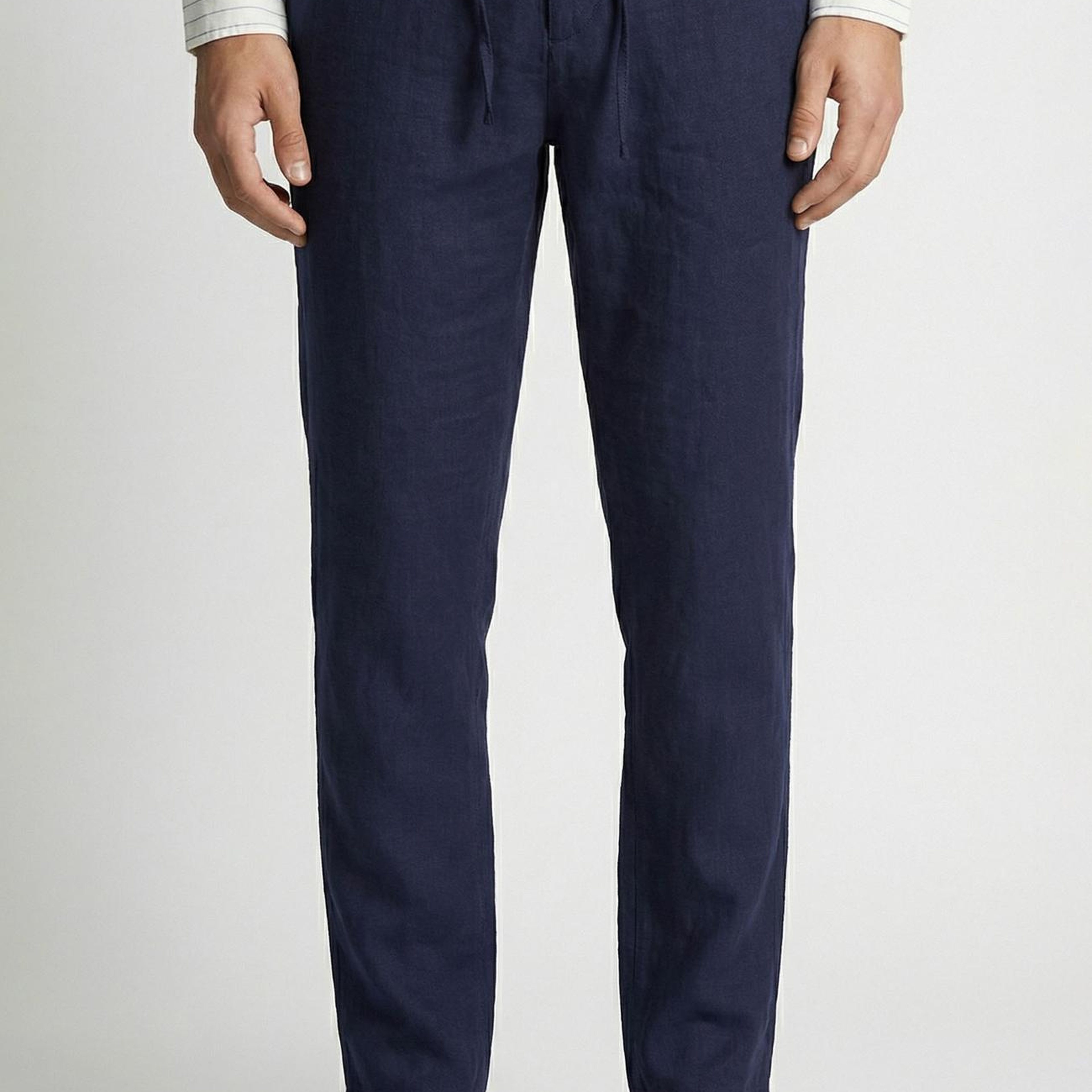 Network Erkek Lacivert Keten Jogger Pantolon