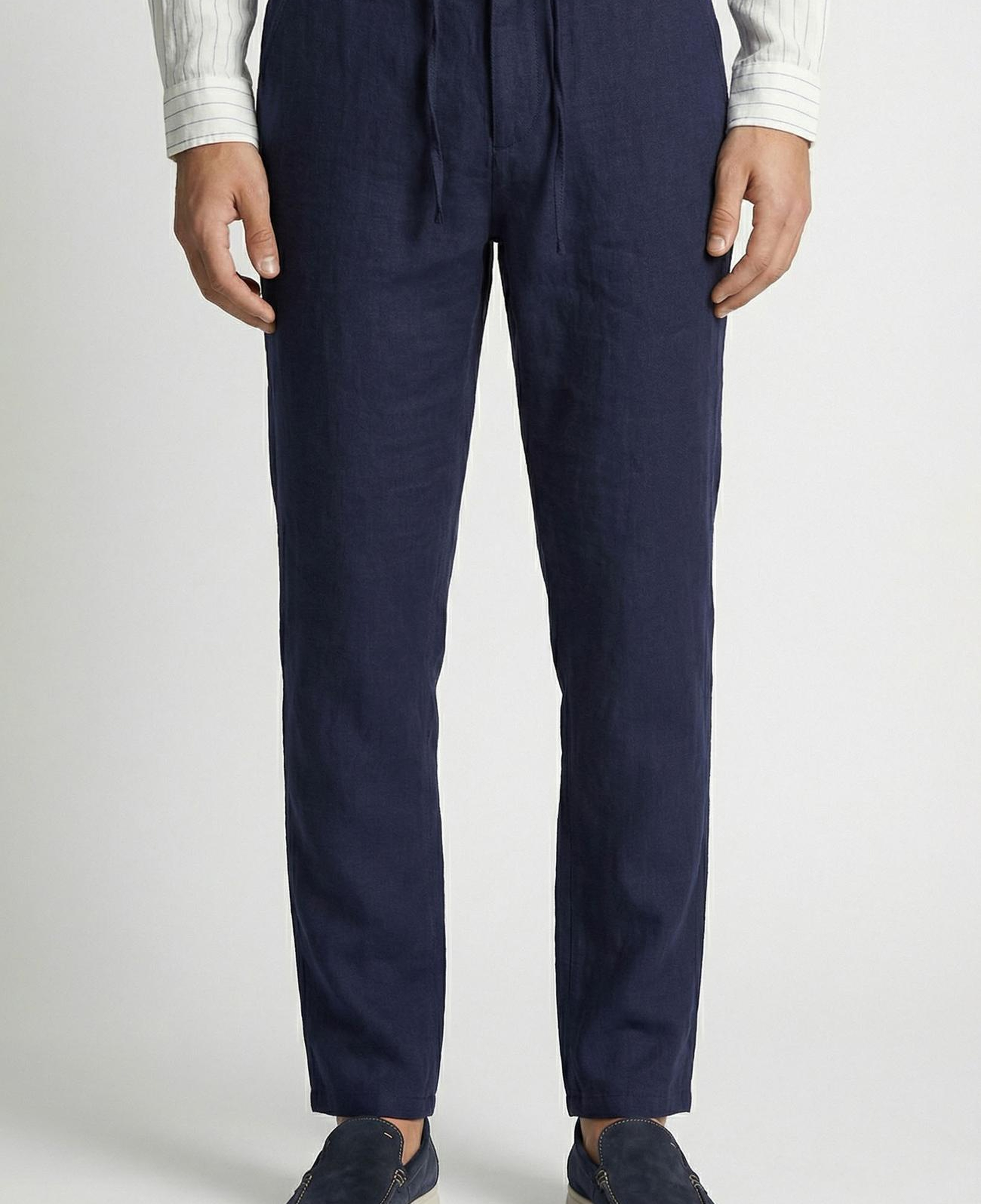 Network Erkek Lacivert Keten Jogger Pantolon