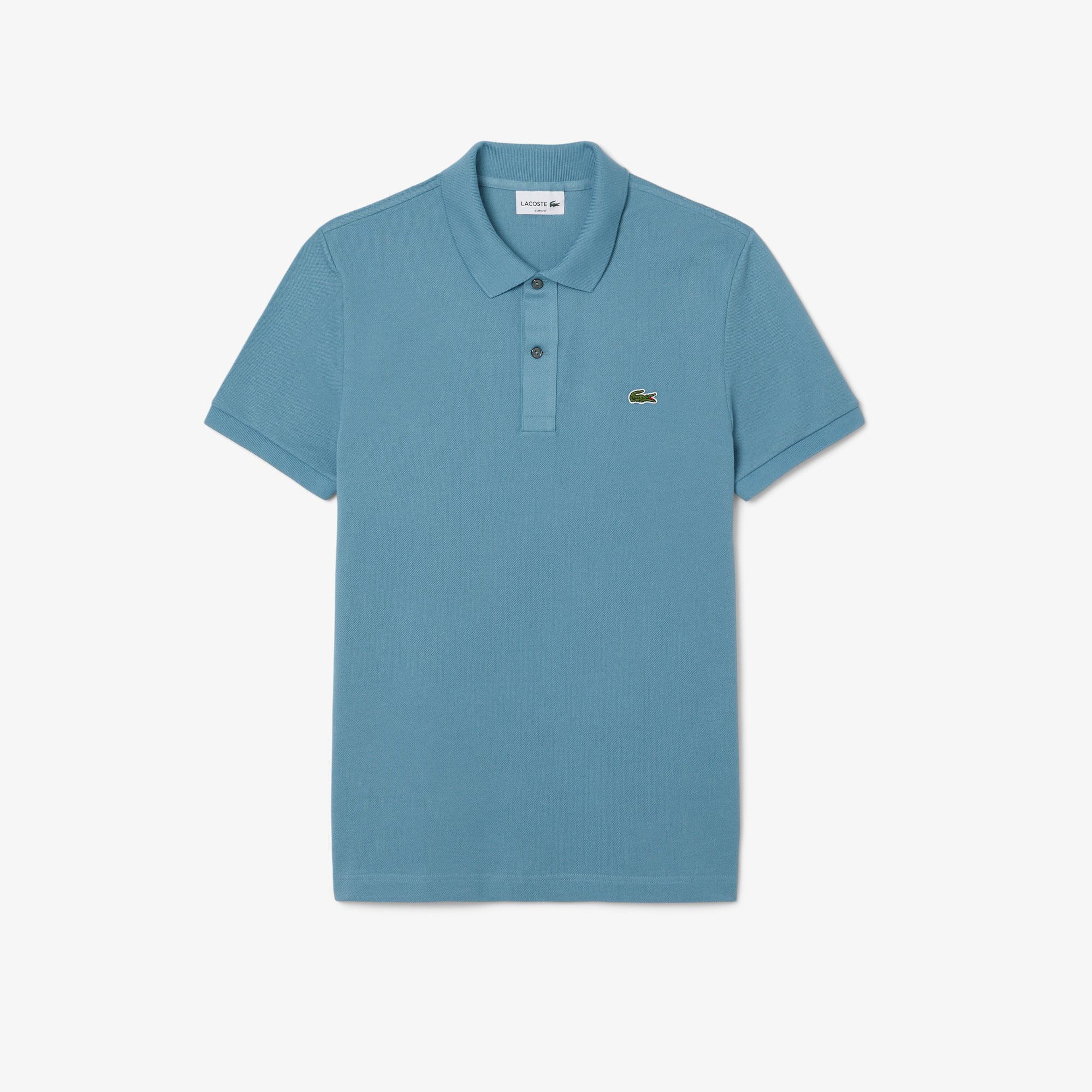 L.12.12 Erkek Slim Fit Polo Yaka Koyu Mavi Polo