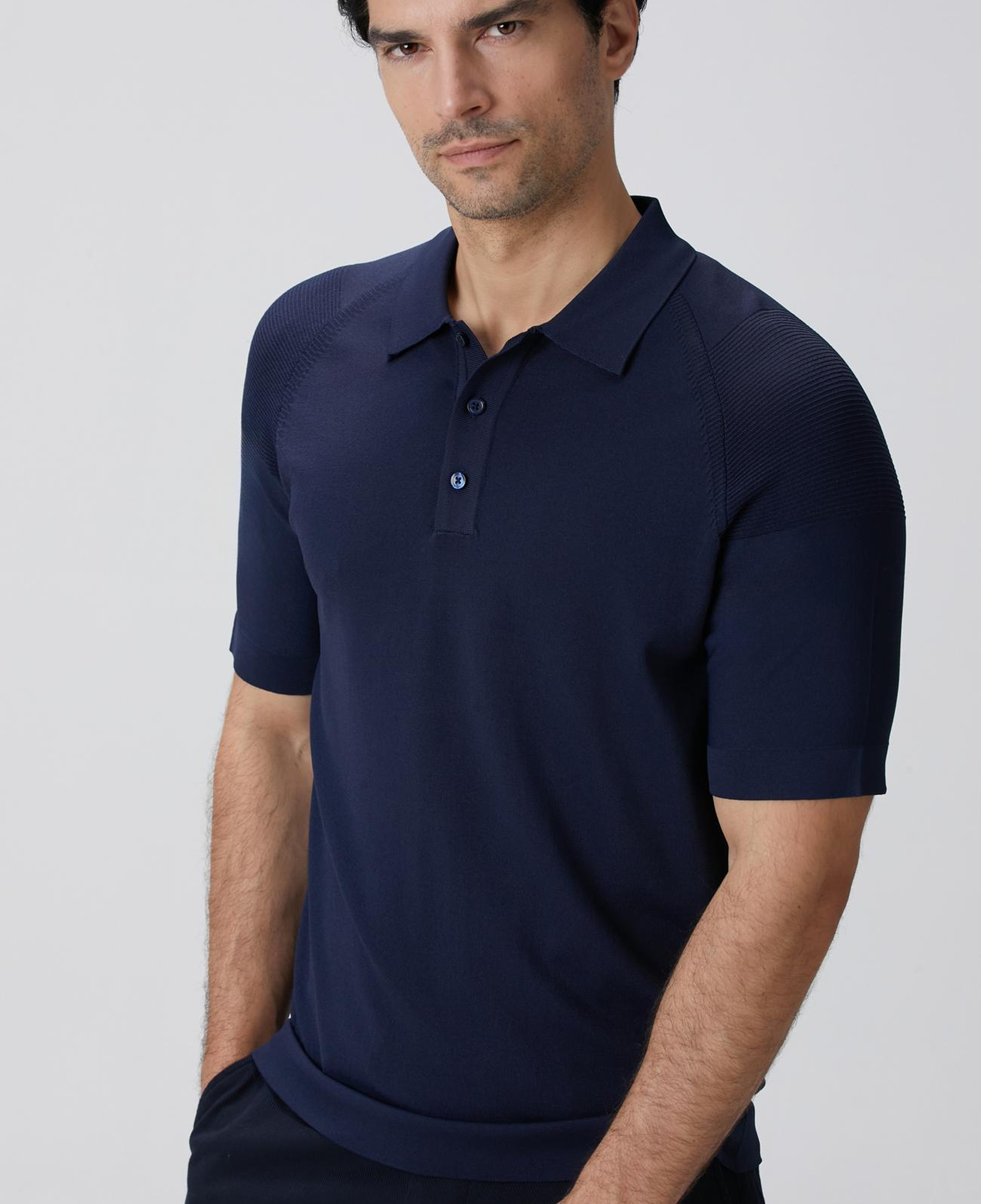 Network Erkek N-Tech Lacivert Polo Yaka Kazak