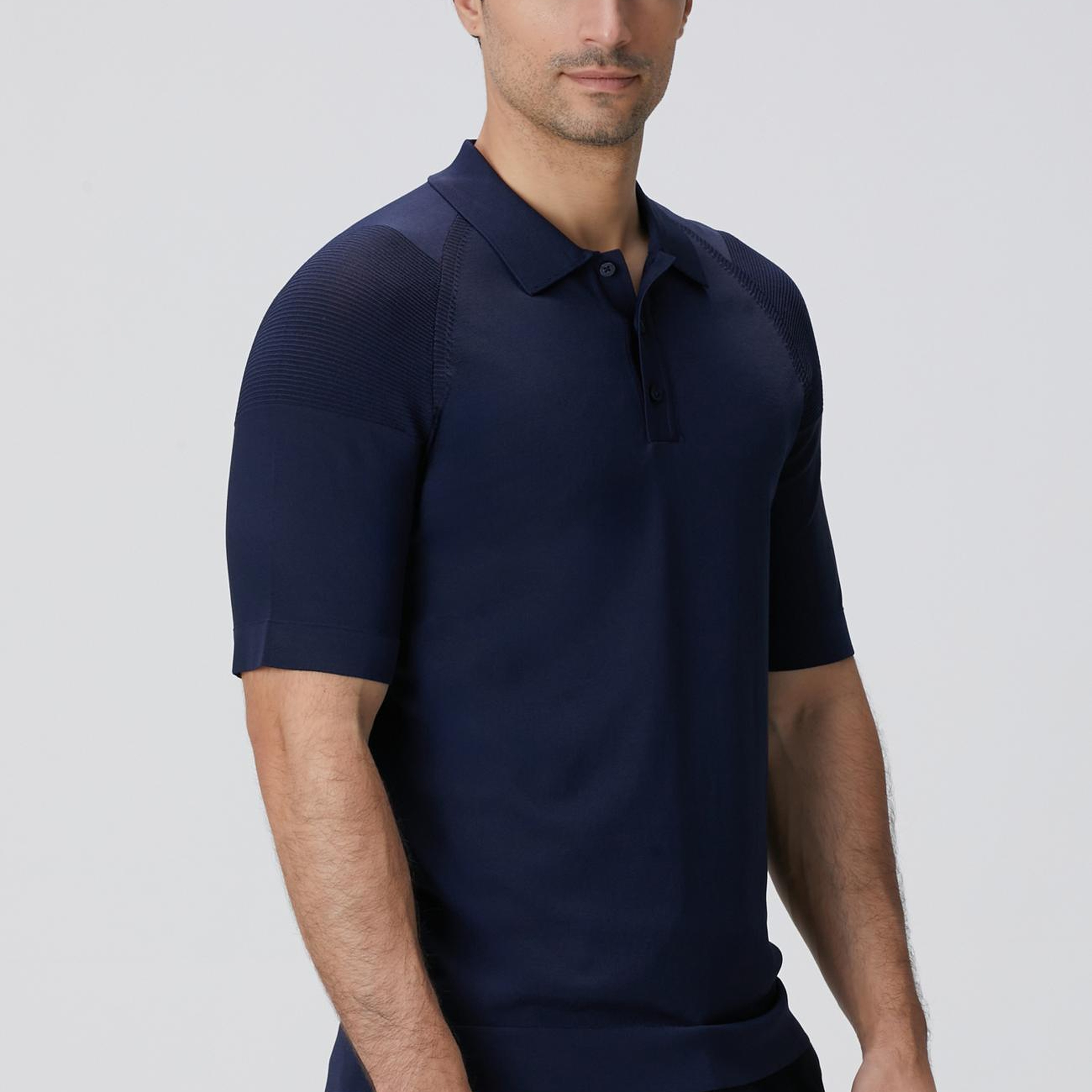 Network Erkek N-Tech Lacivert Polo Yaka Kazak