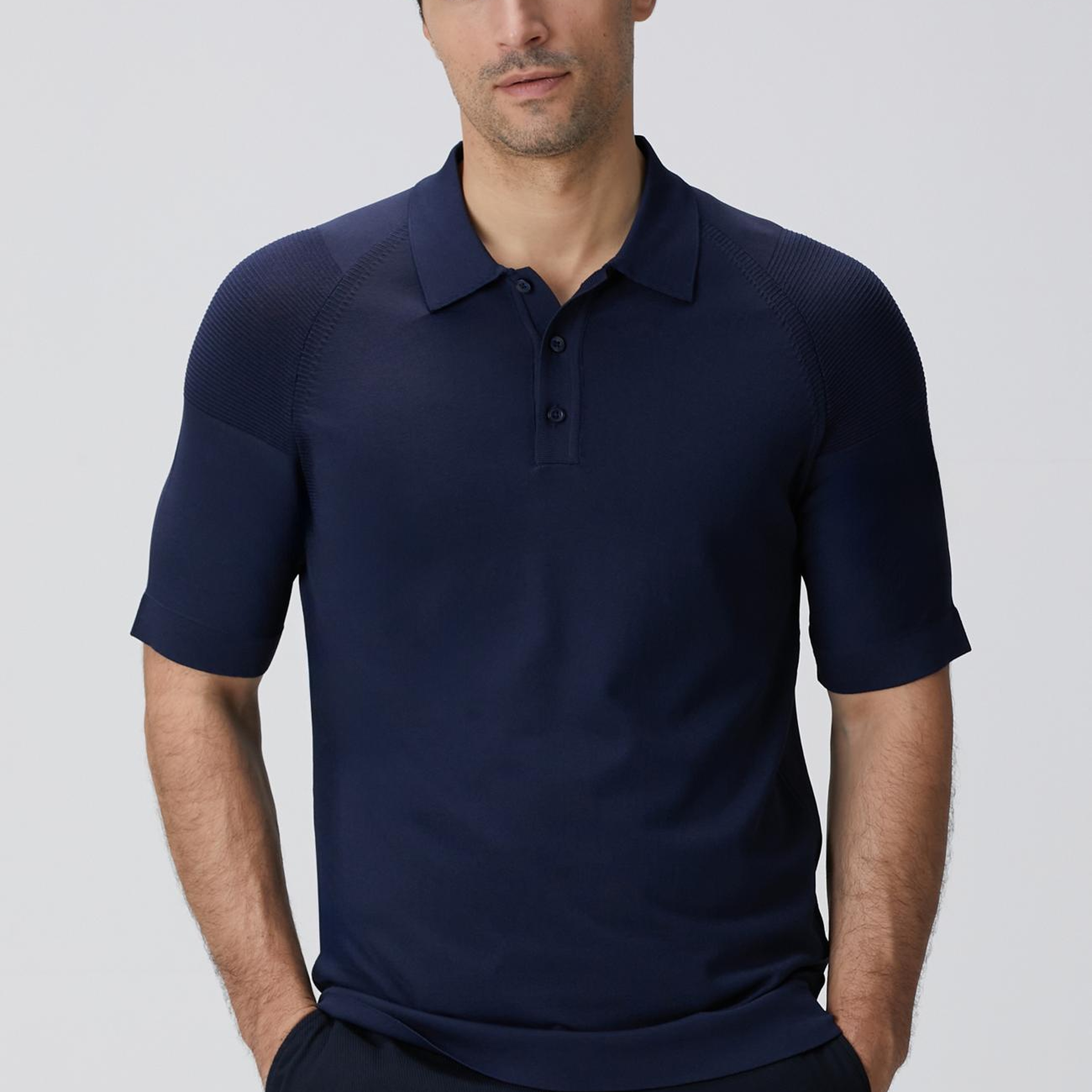 Network Erkek N-Tech Lacivert Polo Yaka Kazak