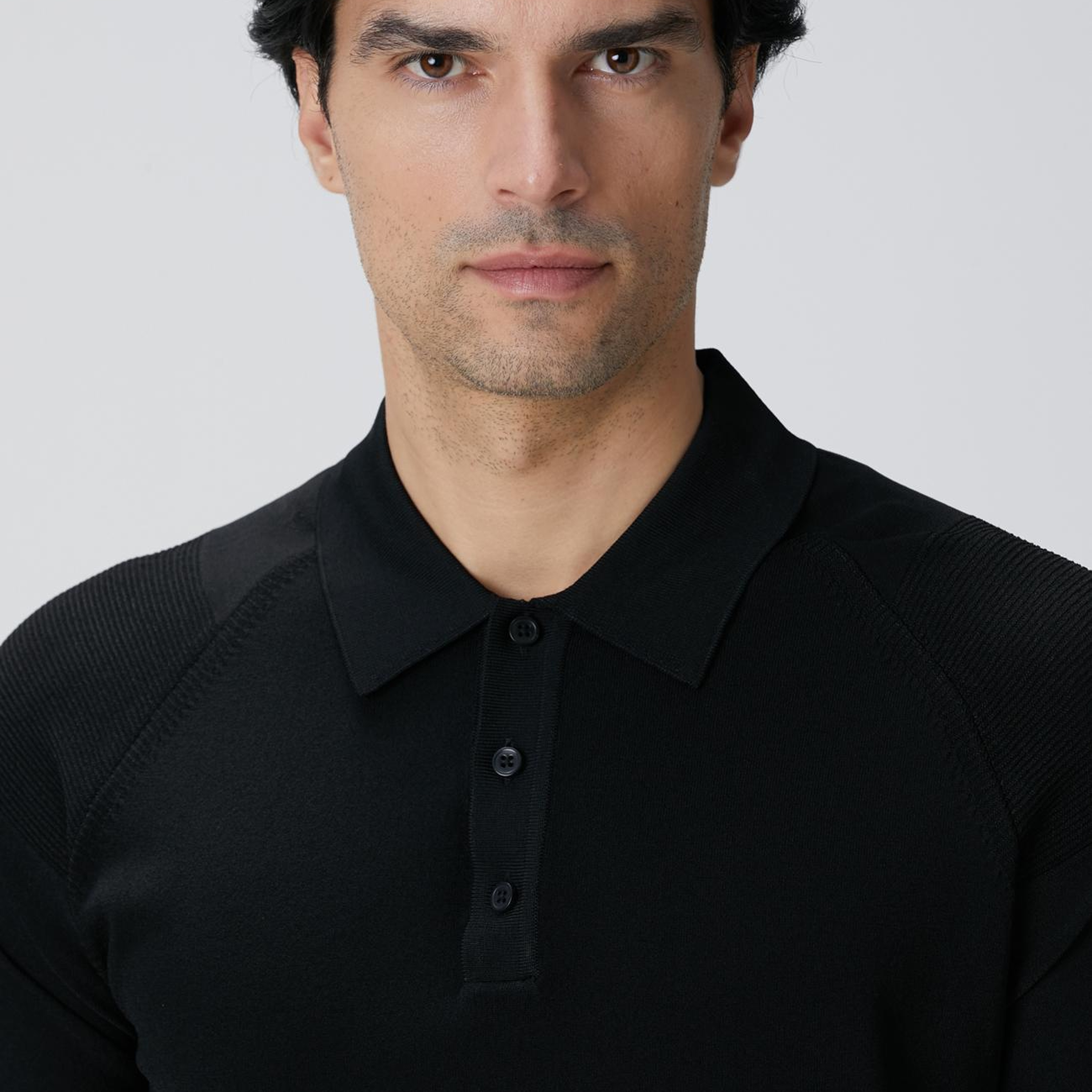Network Erkek N-Tech Siyah Polo Yaka Kazak