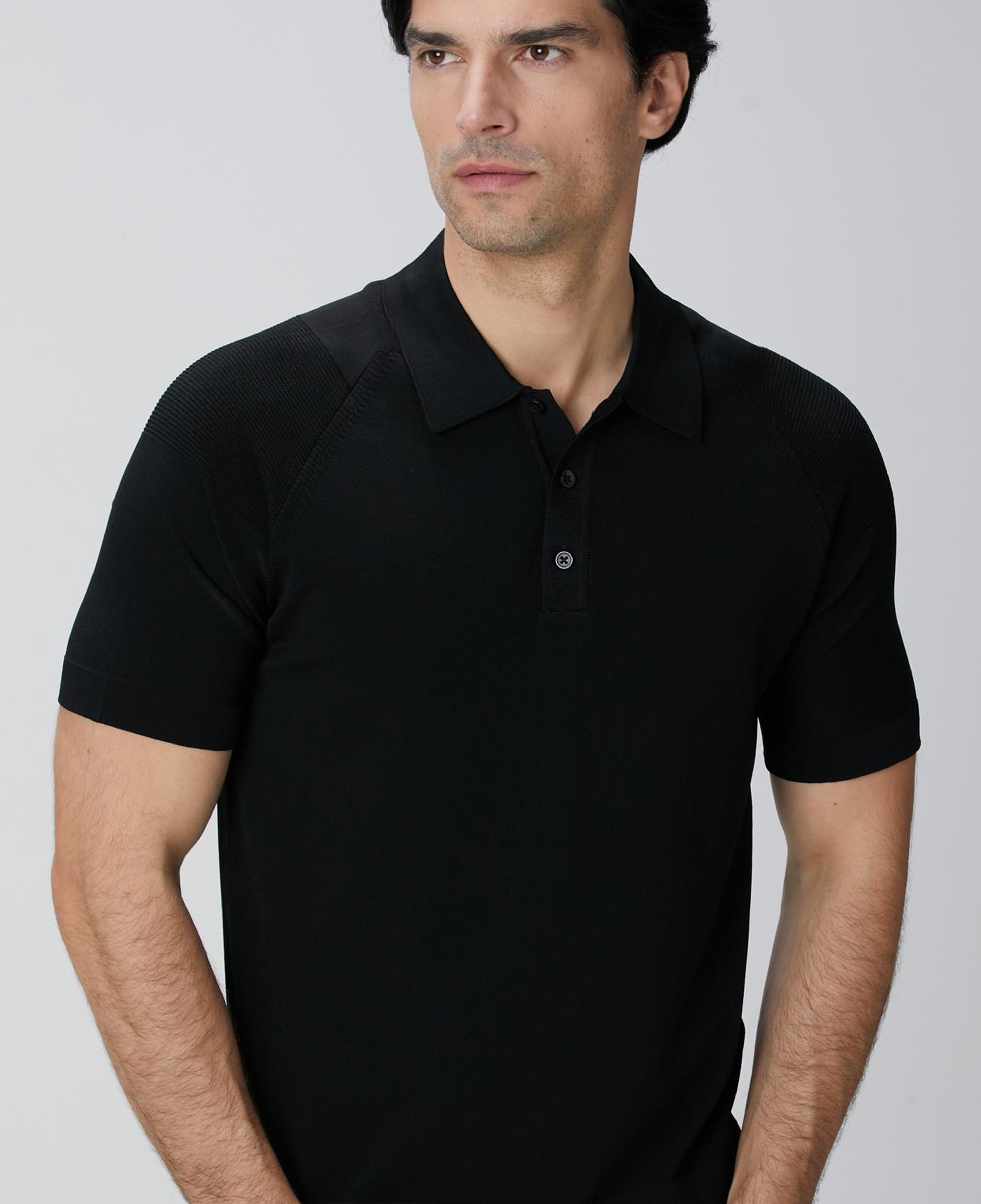Network Erkek N-Tech Siyah Polo Yaka Kazak