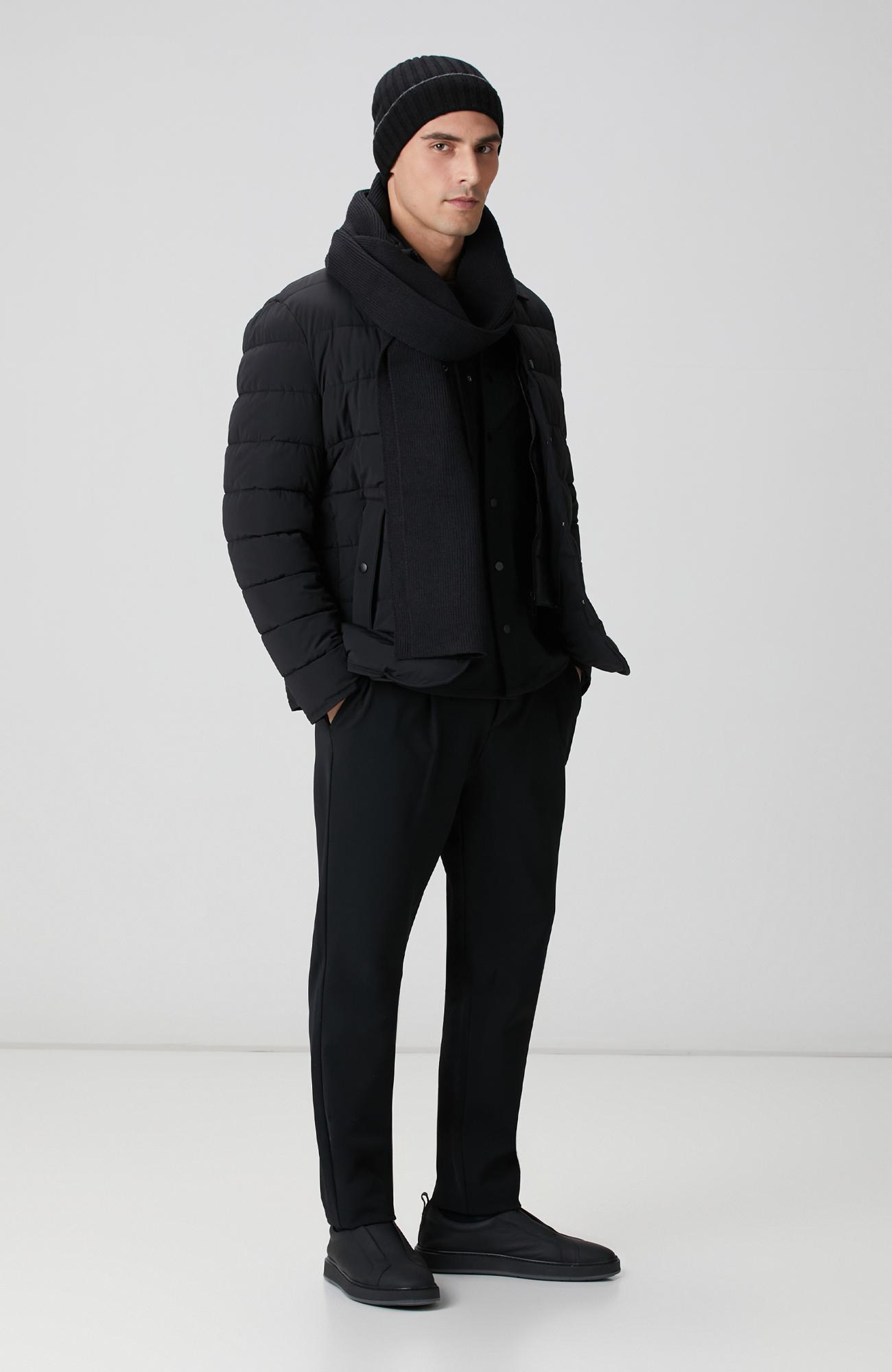 Network Erkek Siyah Puffer Coat Ceket