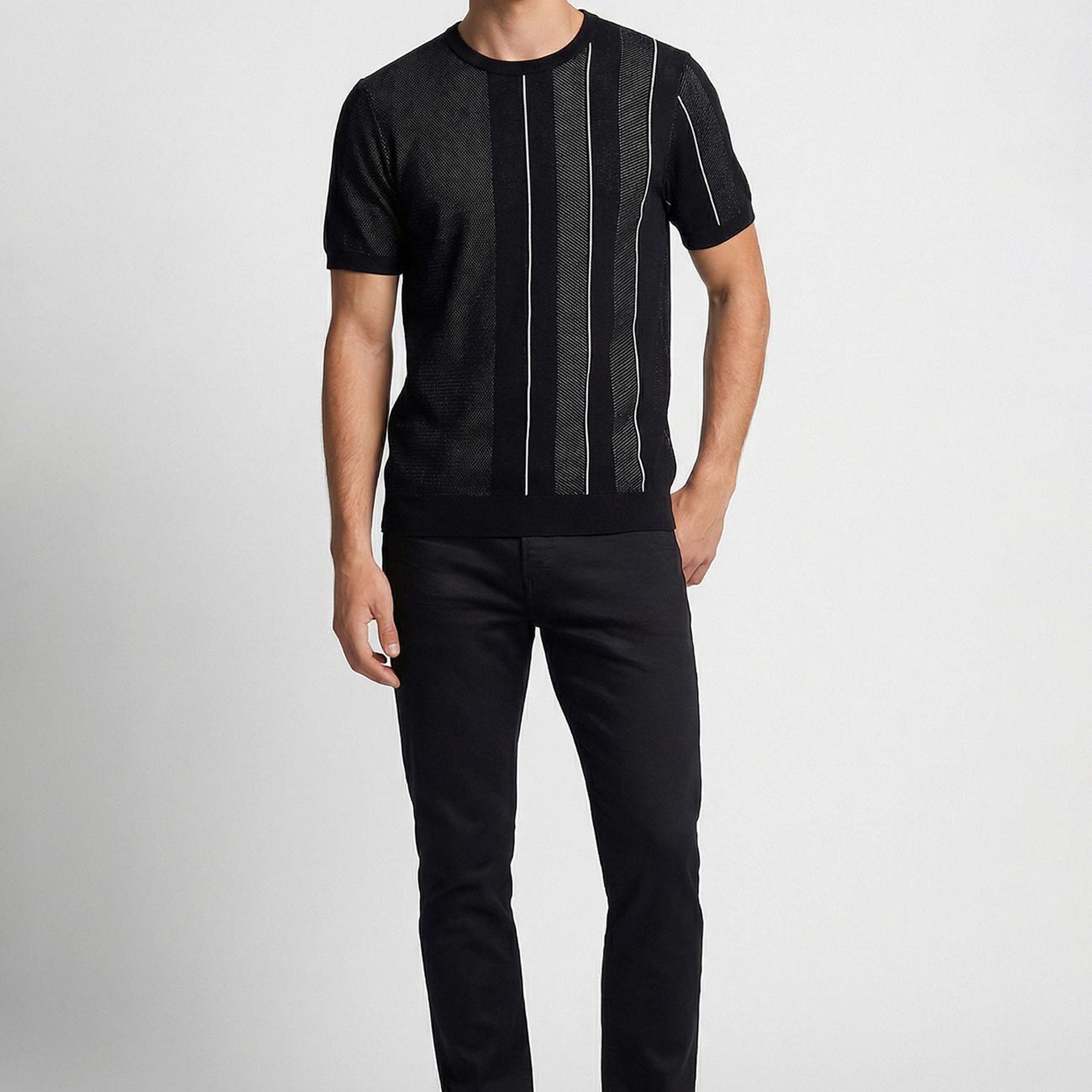 Network Erkek Siyah Kaplama Denim Pantolon