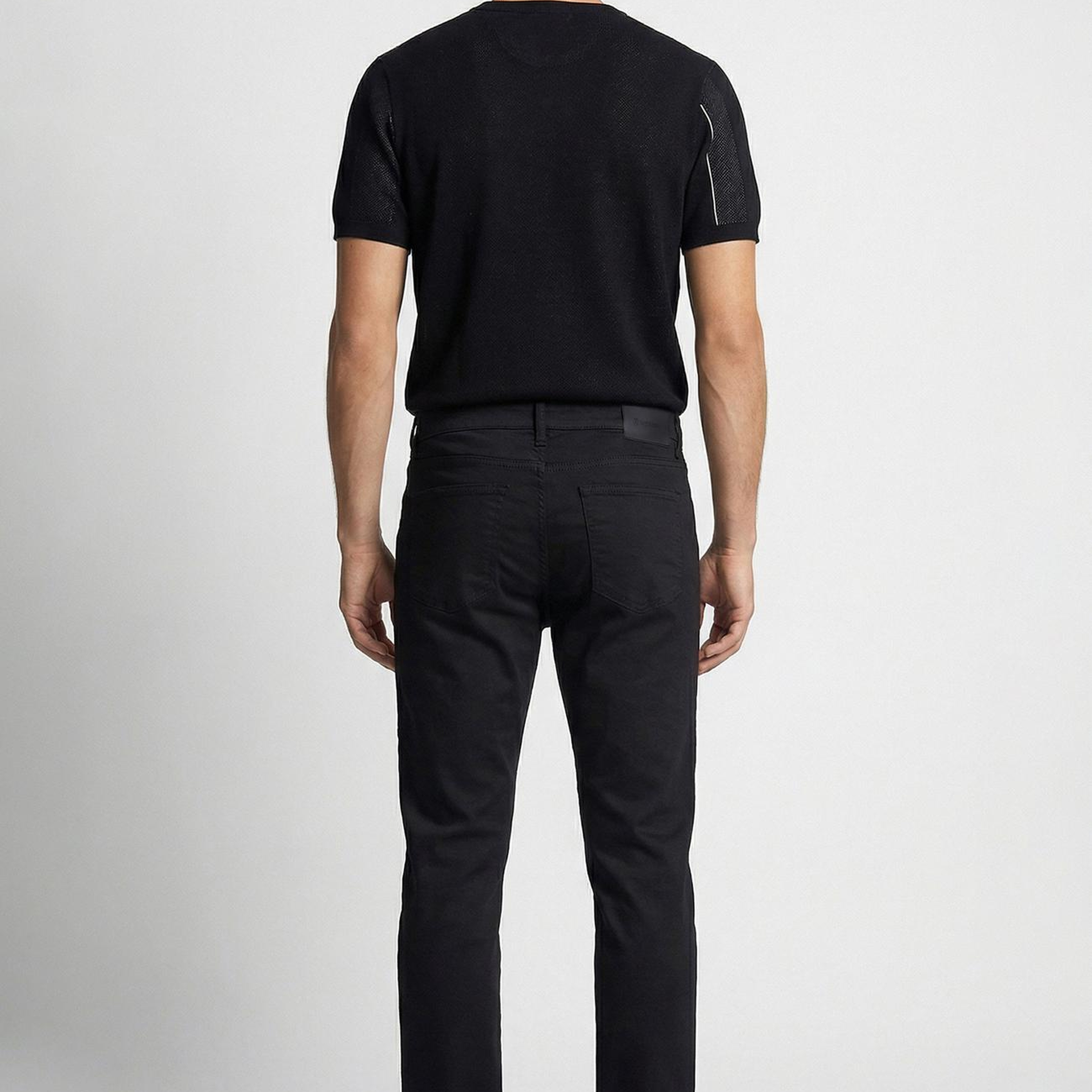 Network Erkek Siyah Kaplama Denim Pantolon