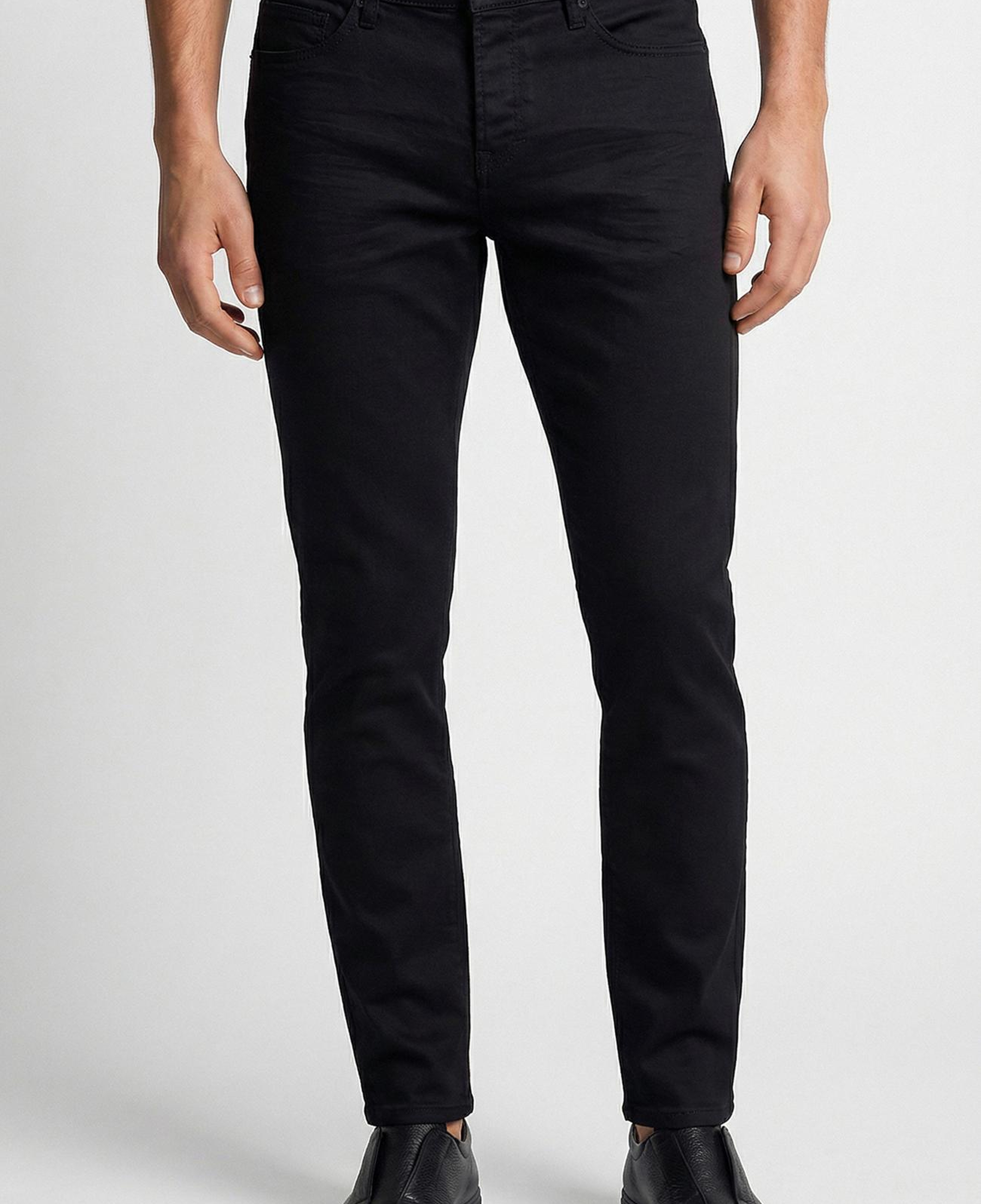 Network Erkek Siyah Kaplama Denim Pantolon