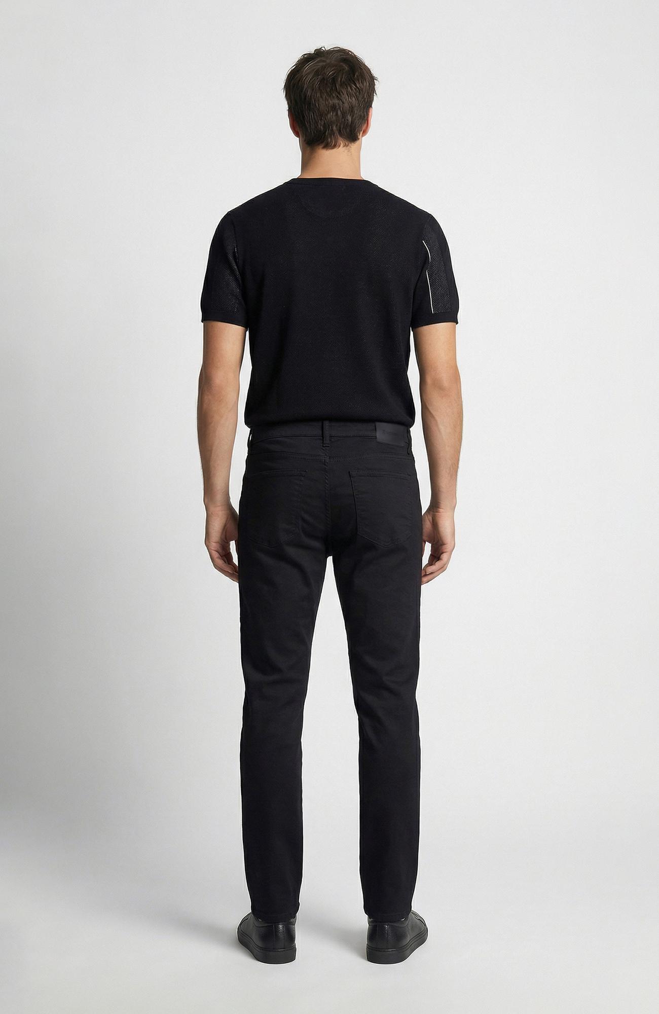 Network Erkek Siyah Kaplama Denim Pantolon