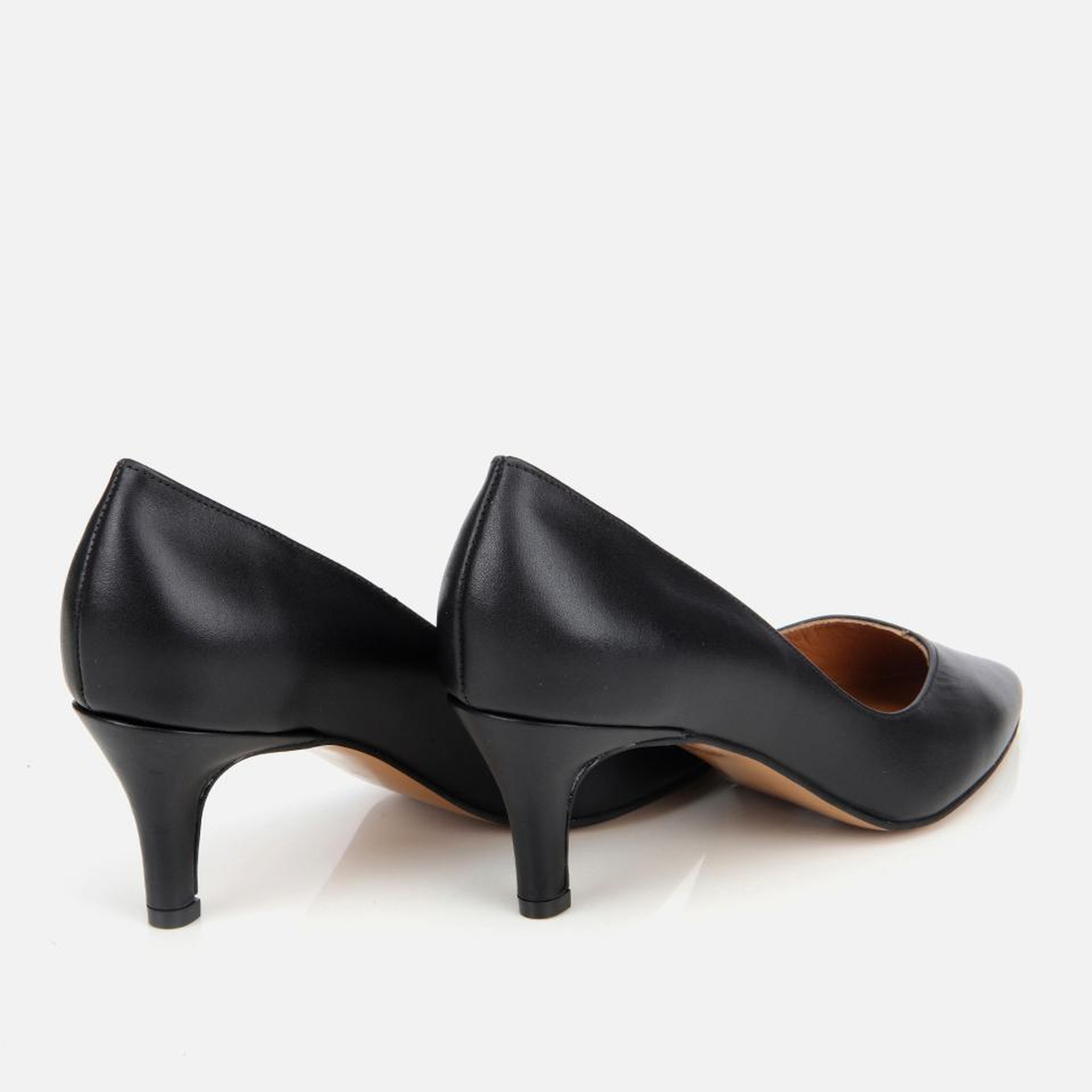 Kadın Deri Siyah İnce Topuklu Stiletto