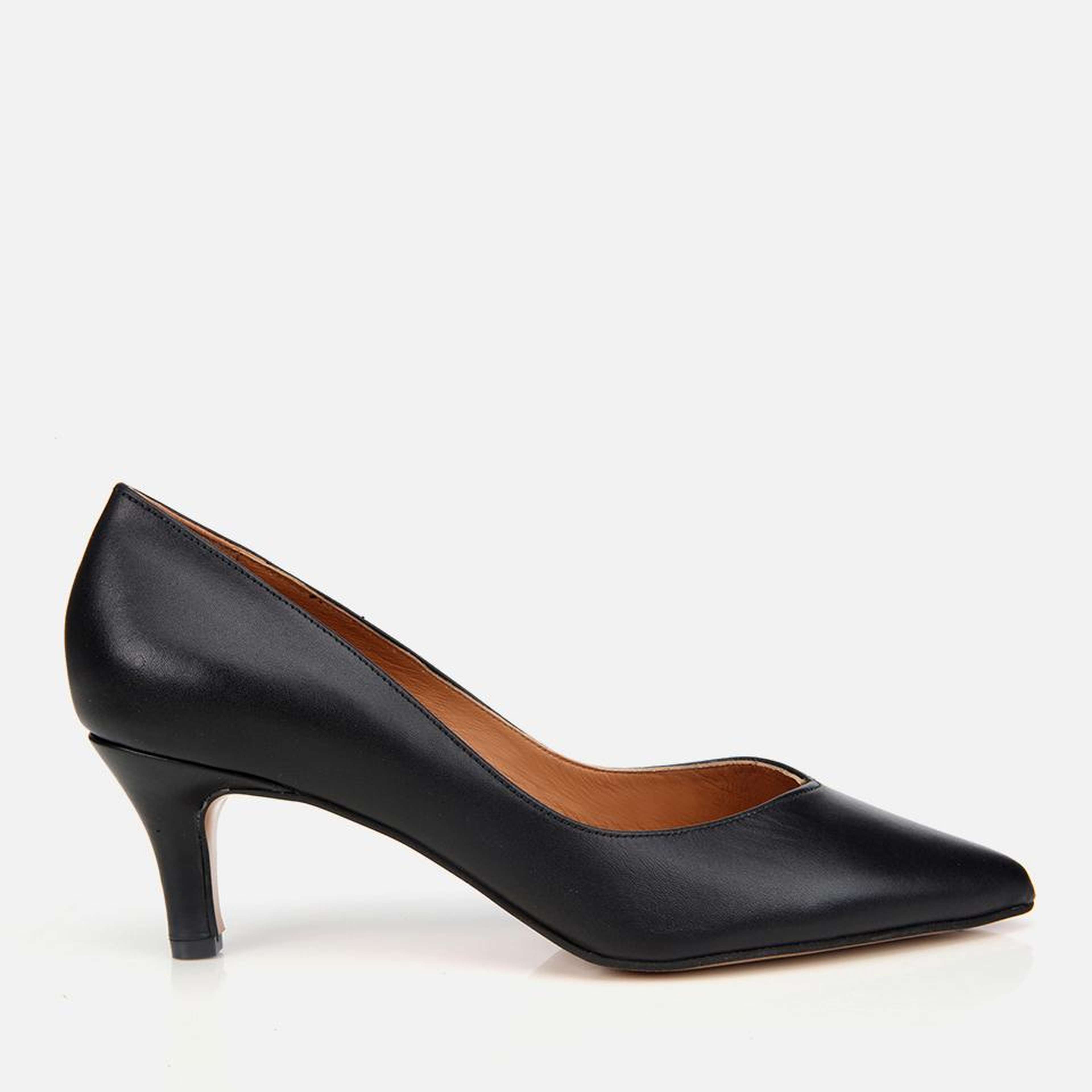 Kadın Deri Siyah İnce Topuklu Stiletto