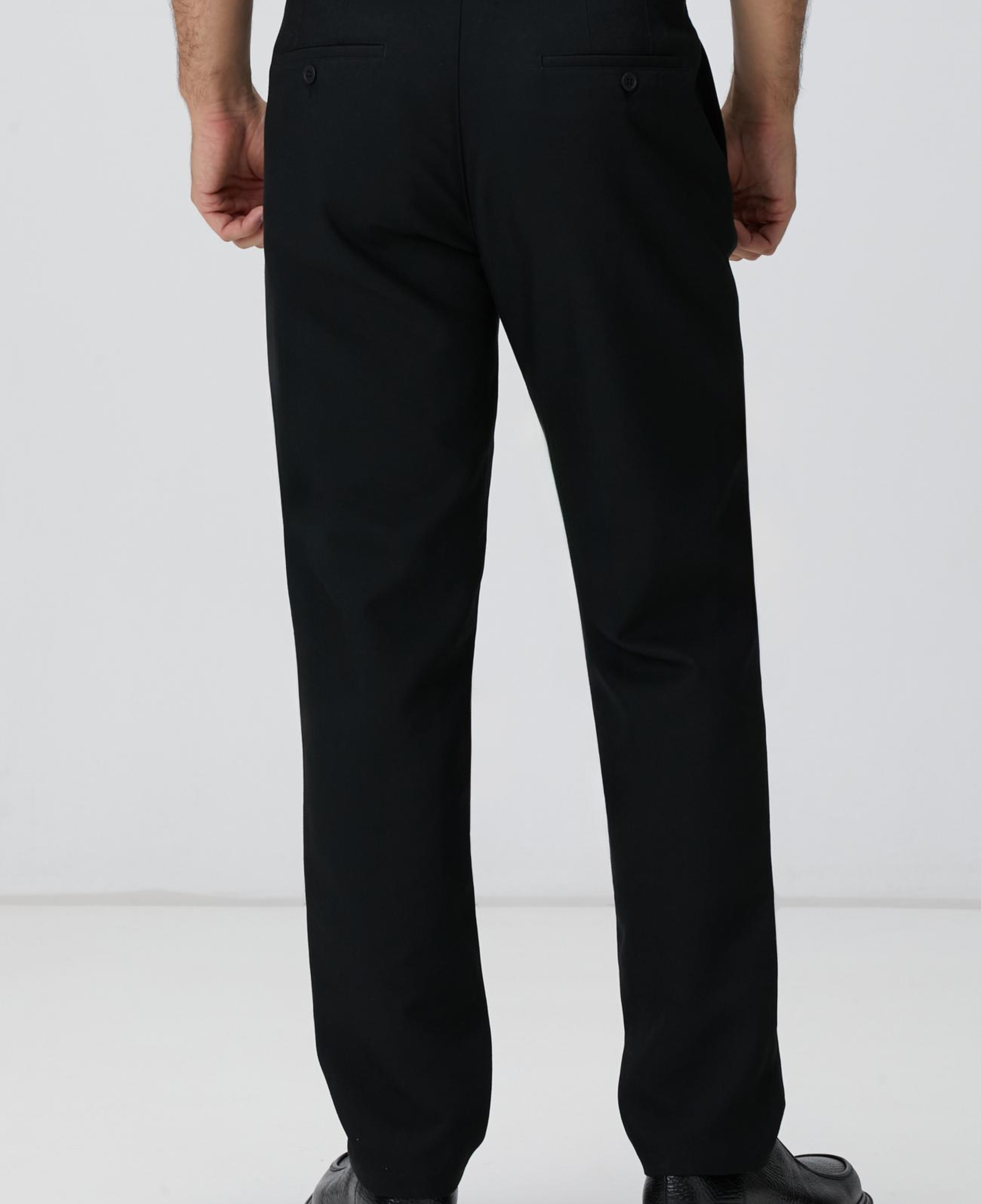 Network Erkek Siyah Casual Pantolon