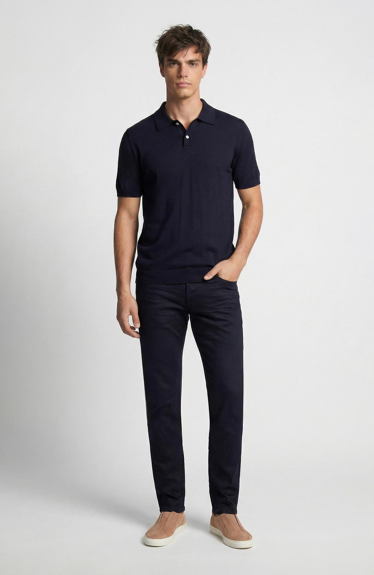 Network Erkek Lacivert Kaplamalı Denim Pantolon