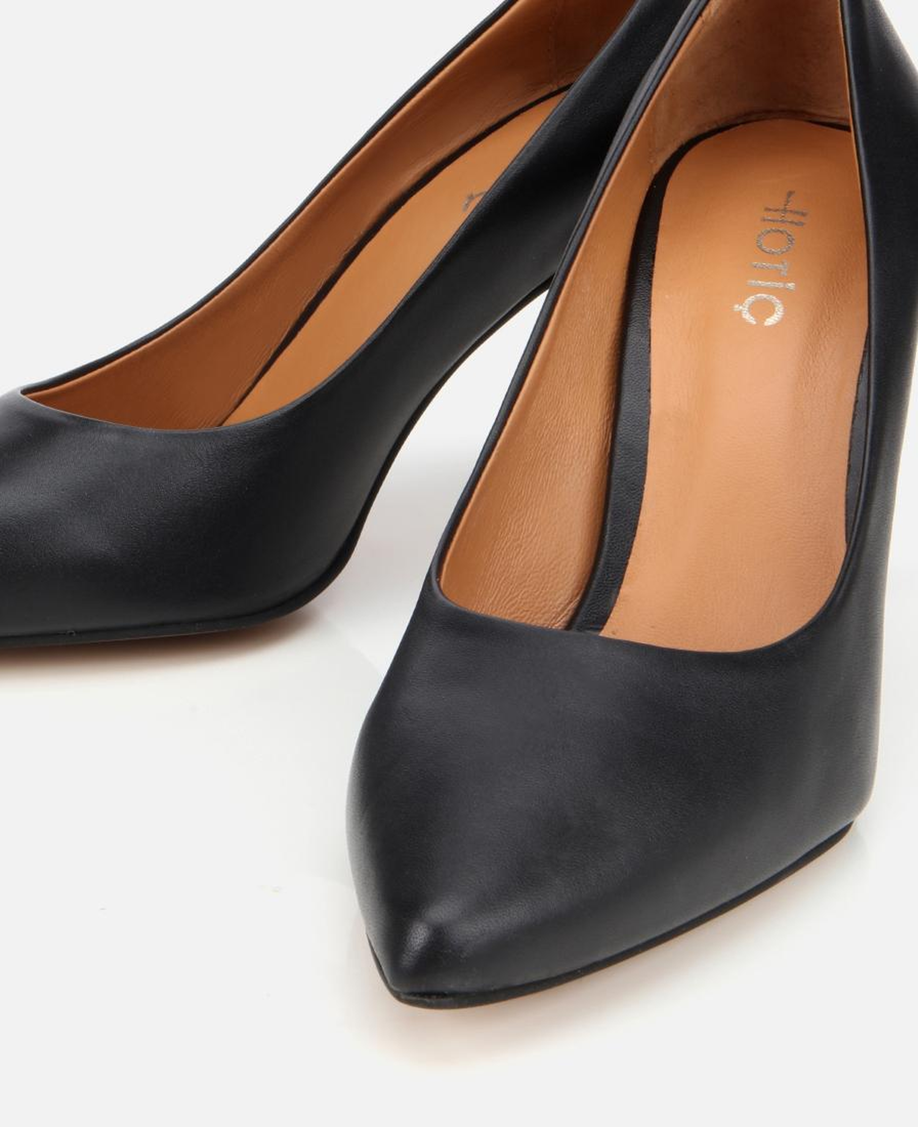Kadın Deri Siyah Yüksek Topuklu Stiletto