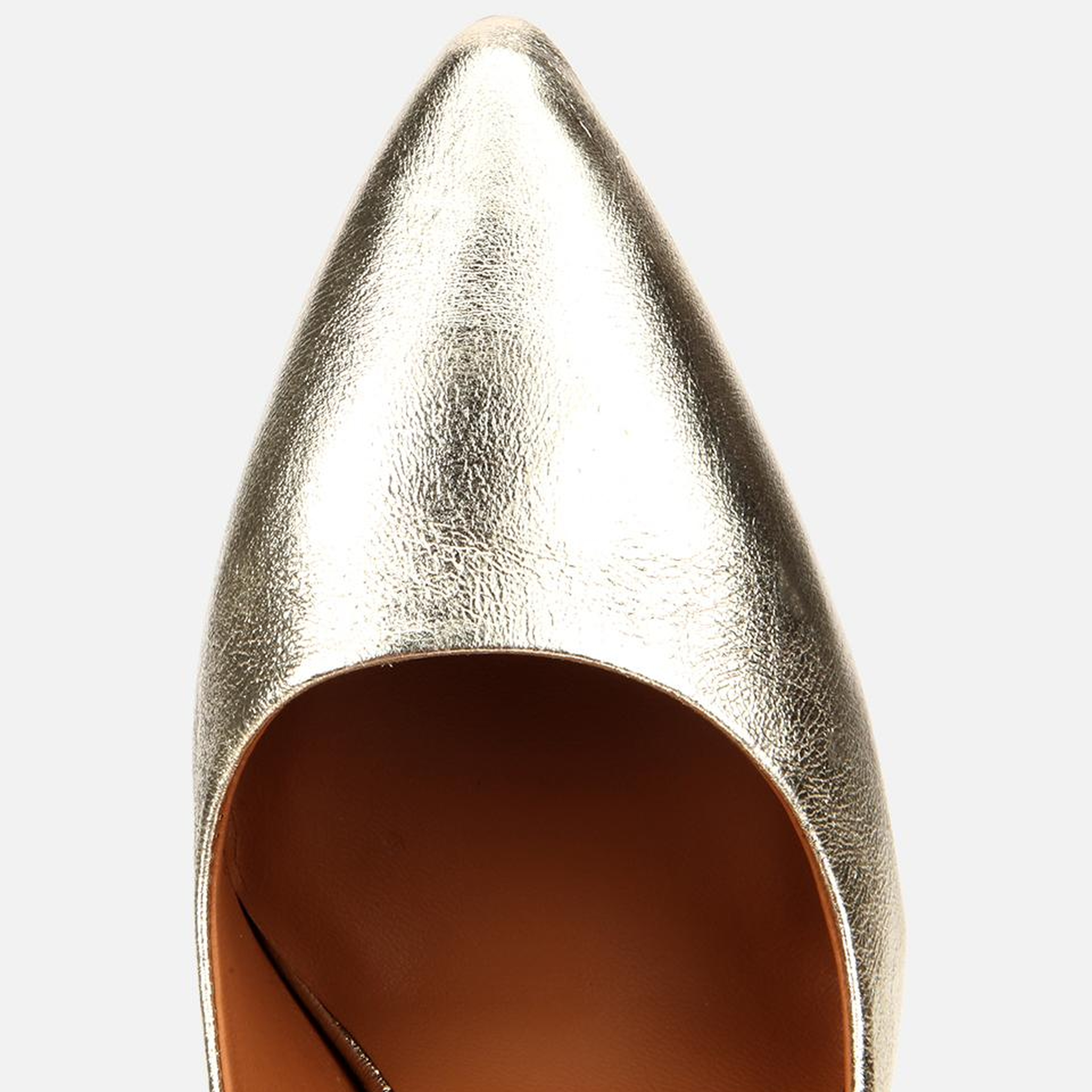 Kadın Deri Gold Yüksek Topuklu Stiletto