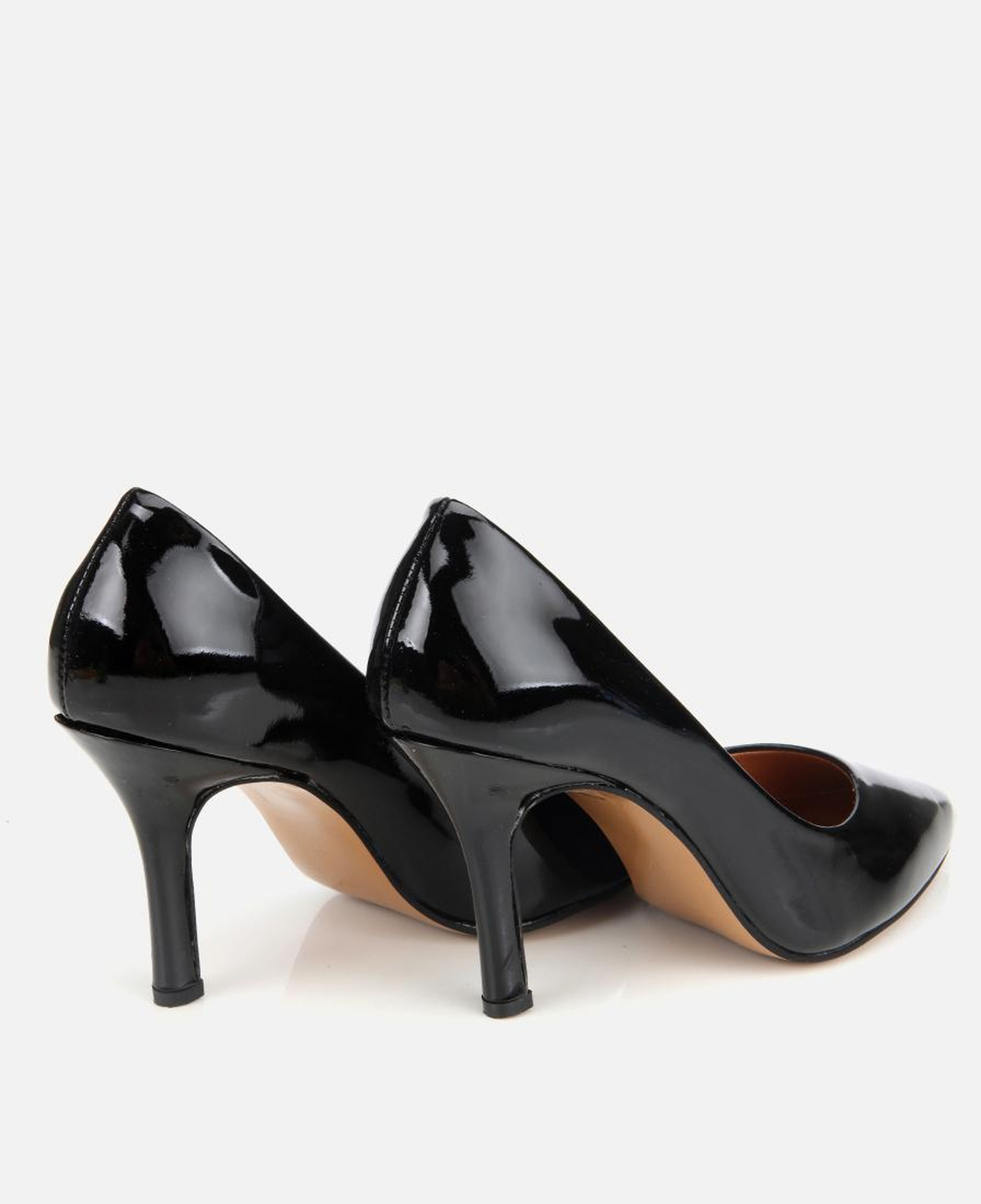 Kadın Rugan Deri Siyah Stiletto