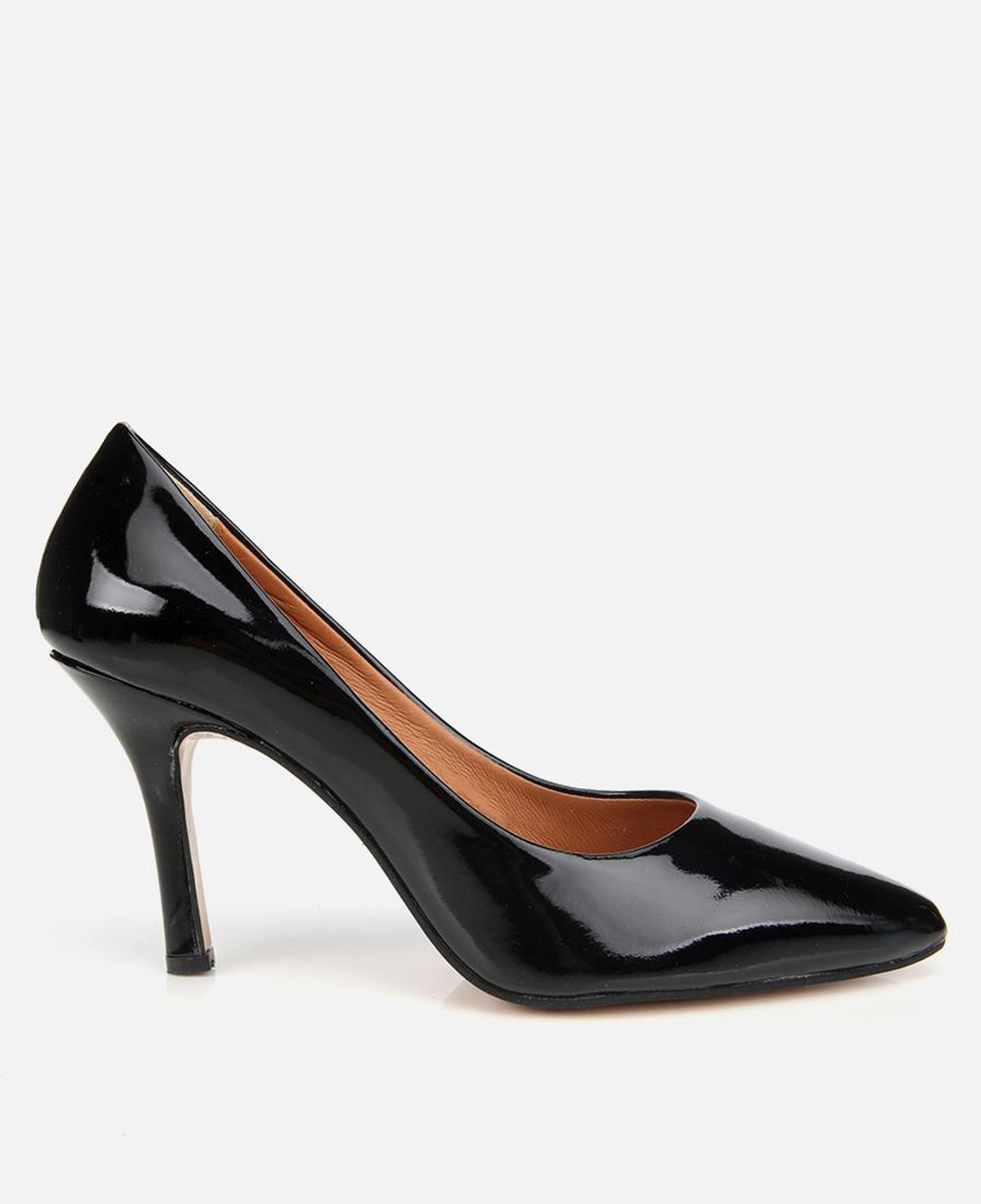 Kadın Rugan Deri Siyah Stiletto