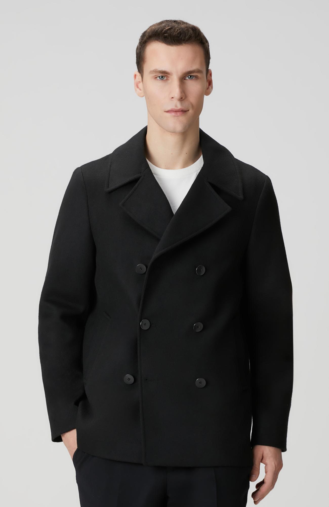 Network Erkek Siyah Kruvaze Gemici Kaban