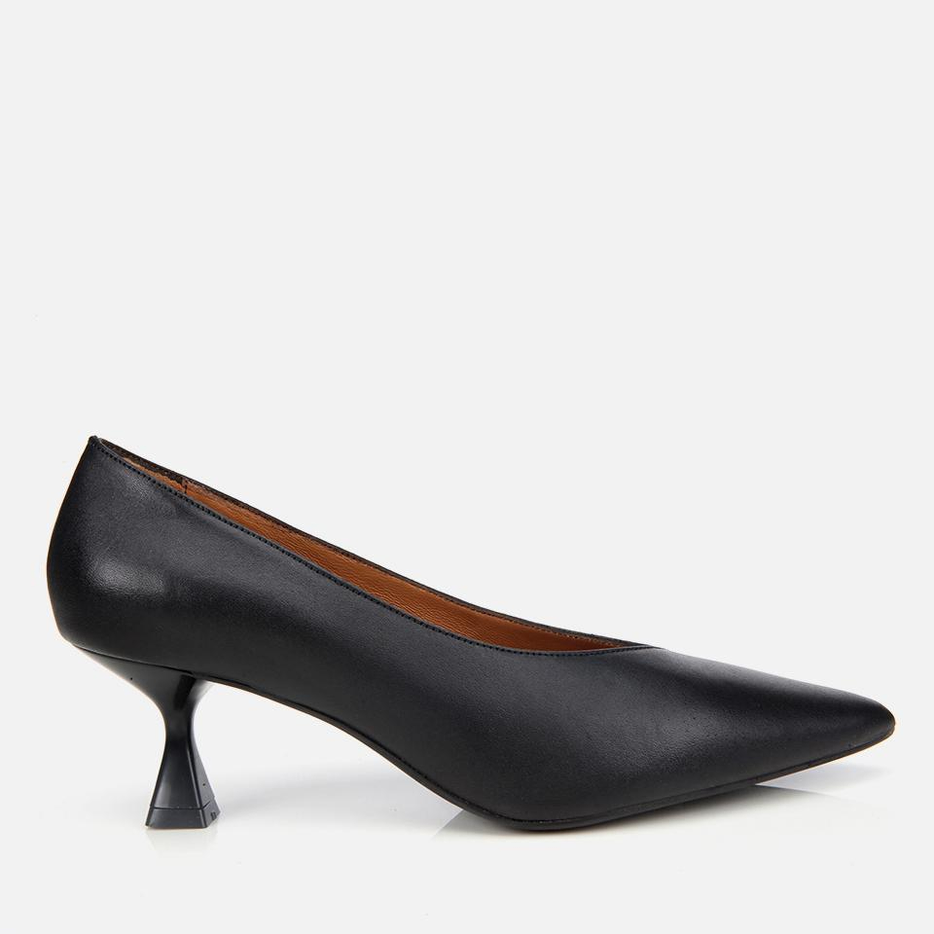 Kadın Deri Siyah İnce Topuklu Stiletto
