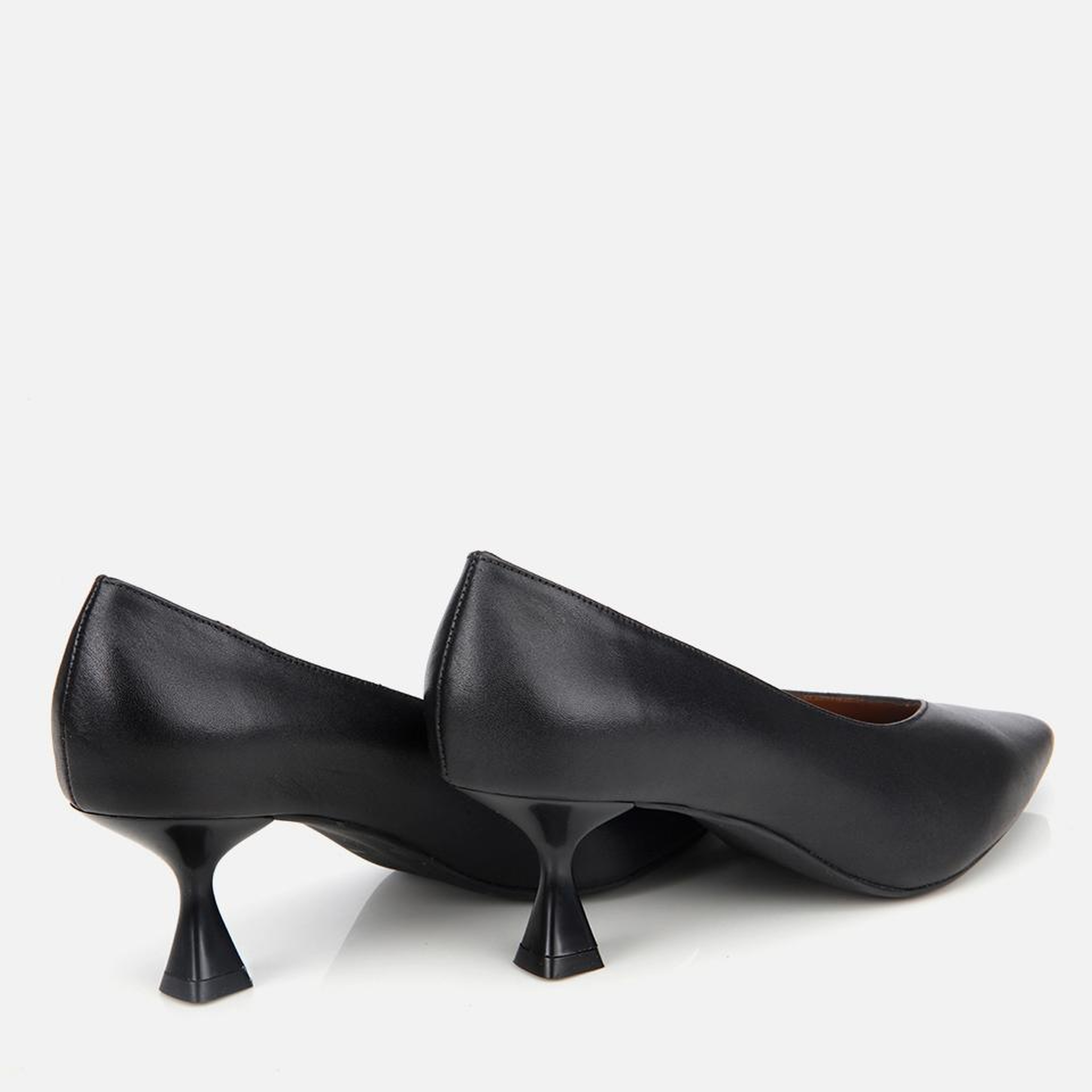 Kadın Deri Siyah İnce Topuklu Stiletto