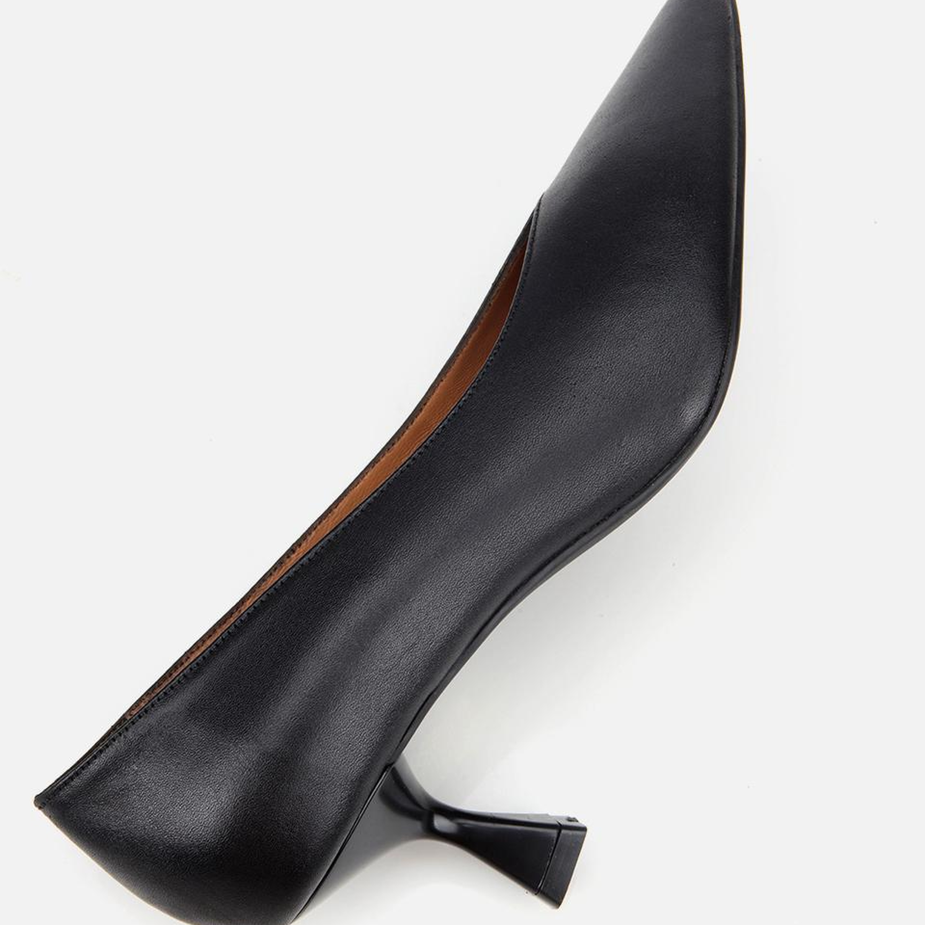 Kadın Deri Siyah İnce Topuklu Stiletto