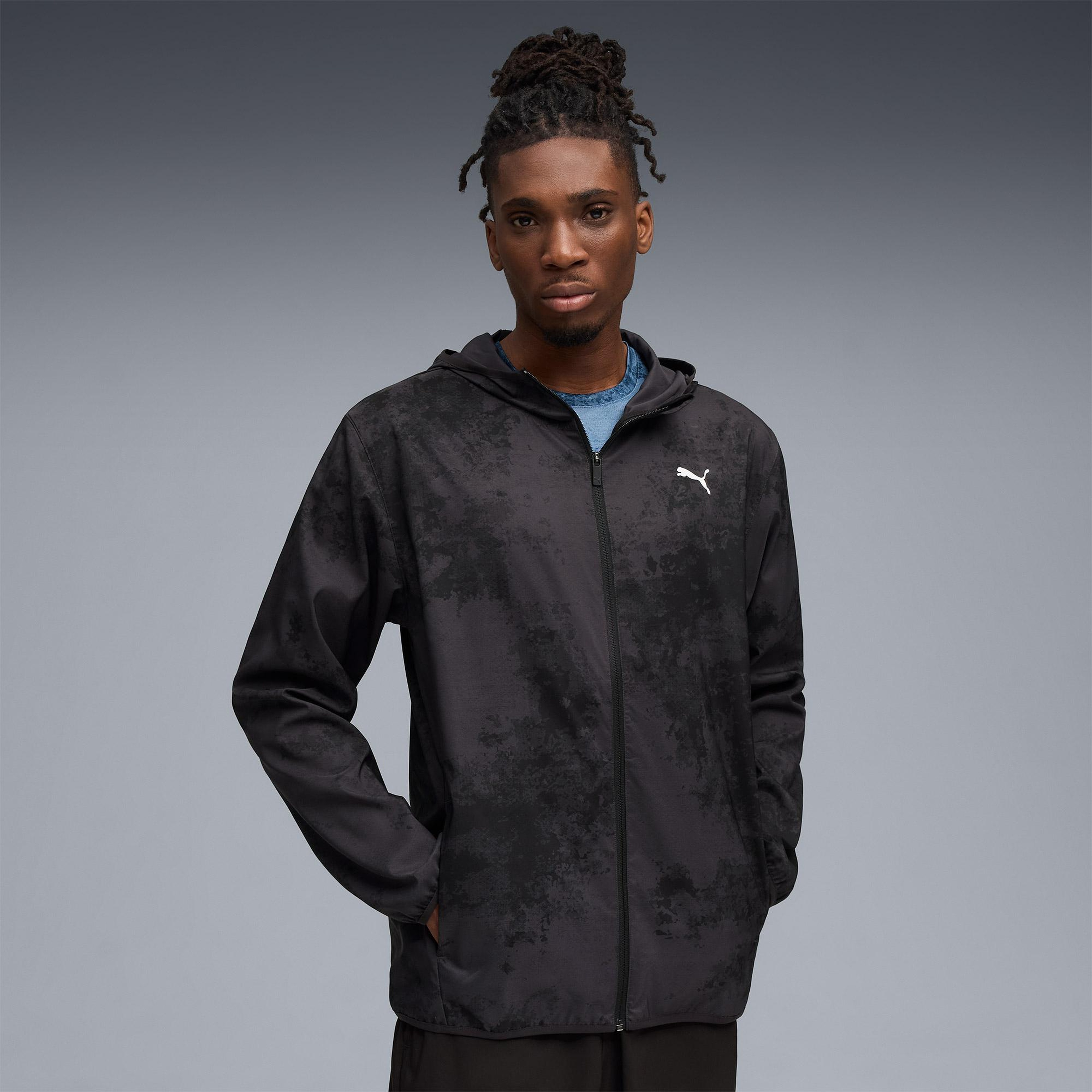 Puma Tad Essential Aop Woven Erkek Siyah Ceket