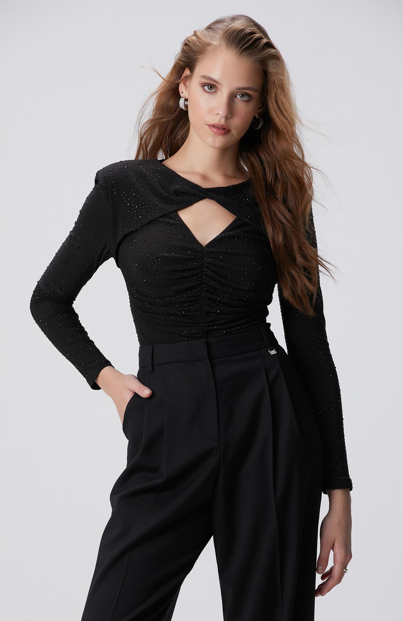 Network Kadın Siyah Bodysuit