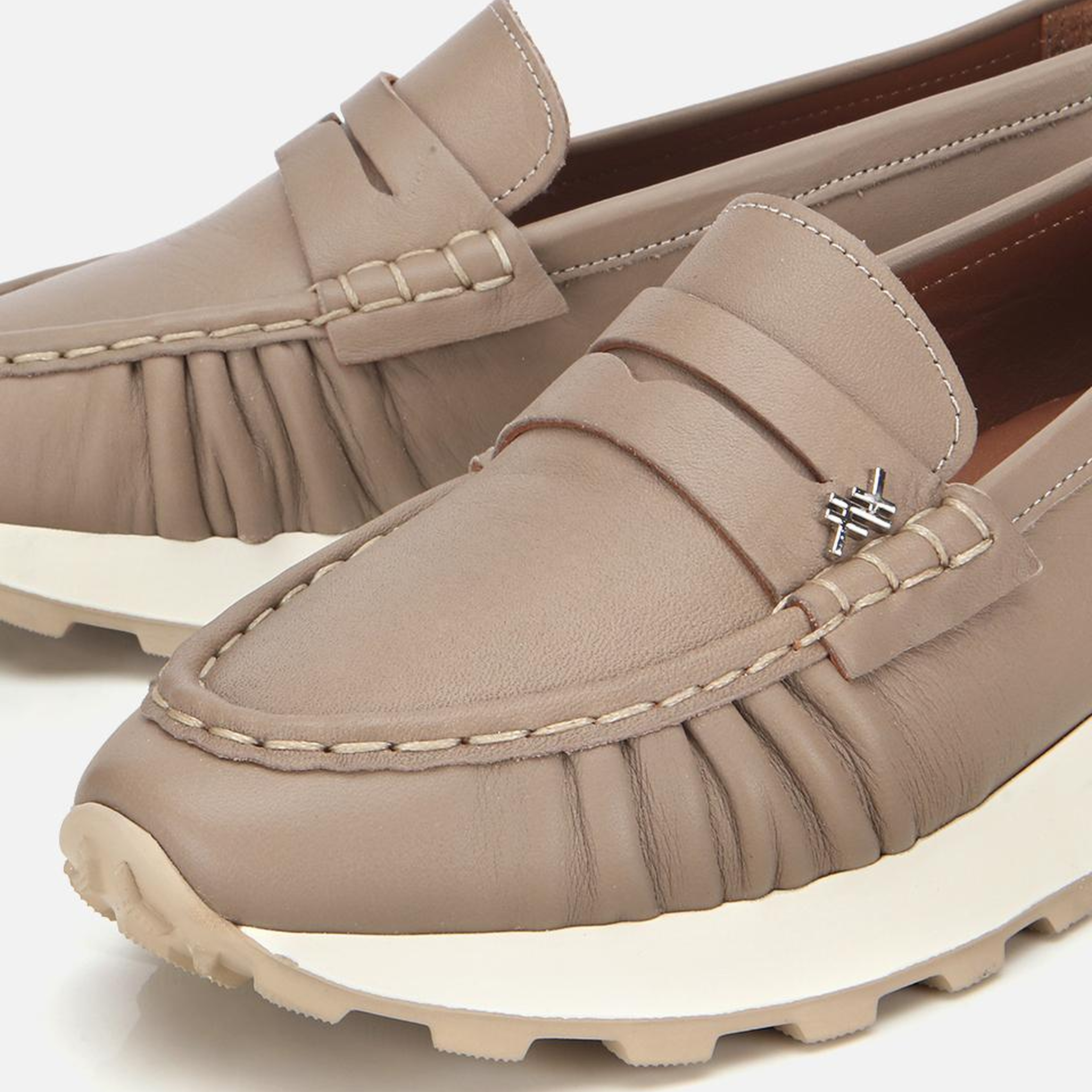 Kadın Deri Vizon Yumuşak Dokulu Günlük Loafer