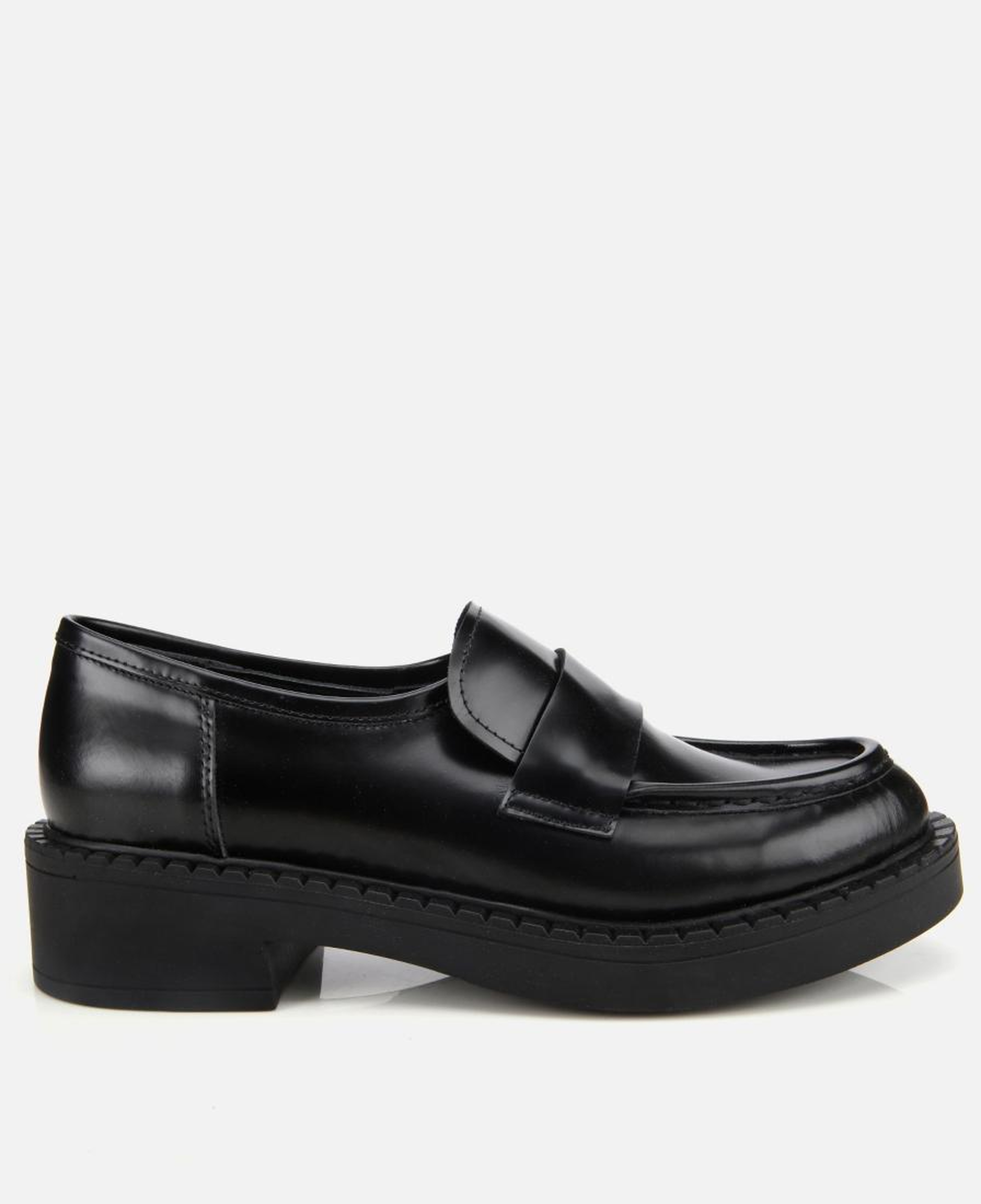 Kadın Açma Deri Siyah Günlük Loafer