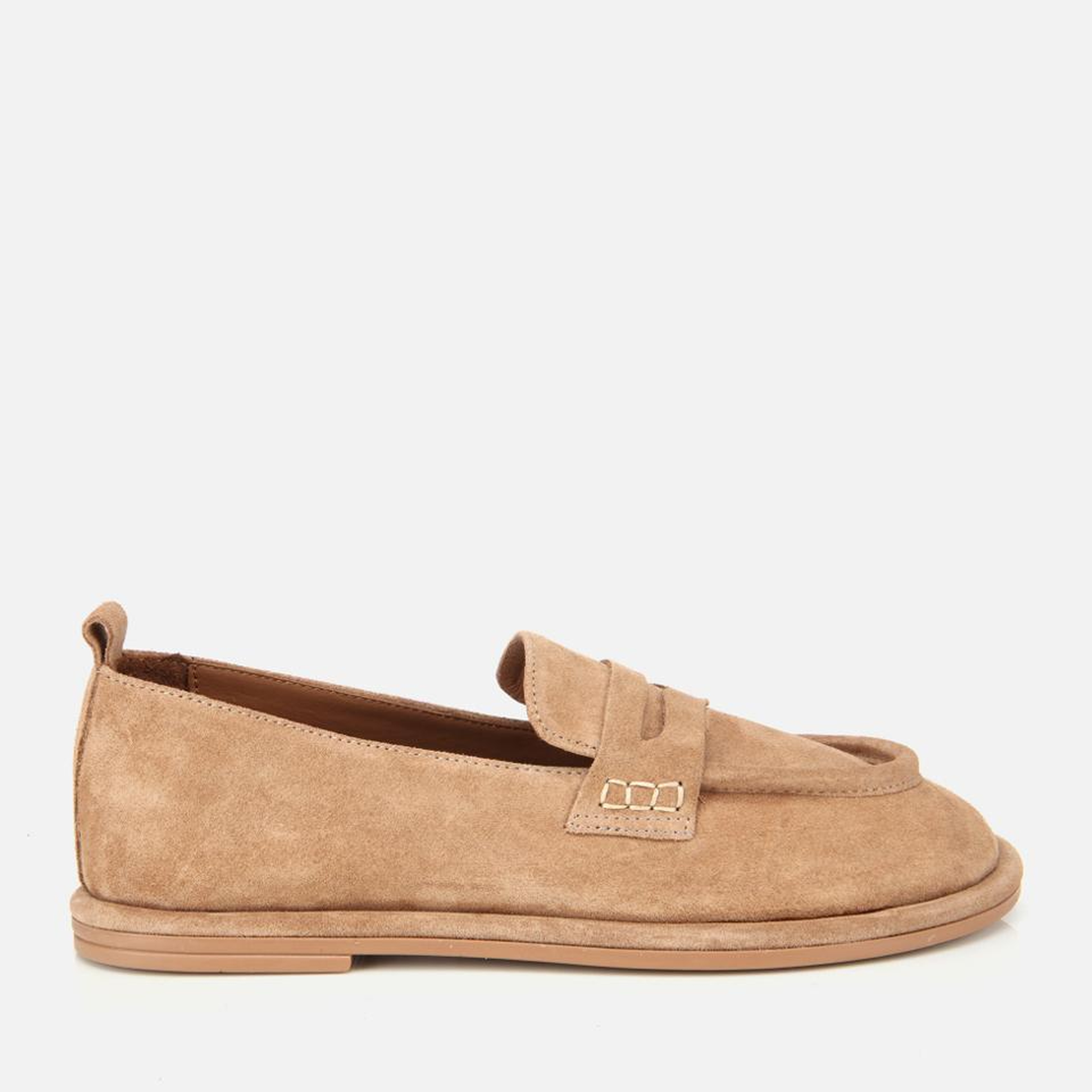 Kadın Deri Bej Yumuşak Dokulu Günlük Loafer