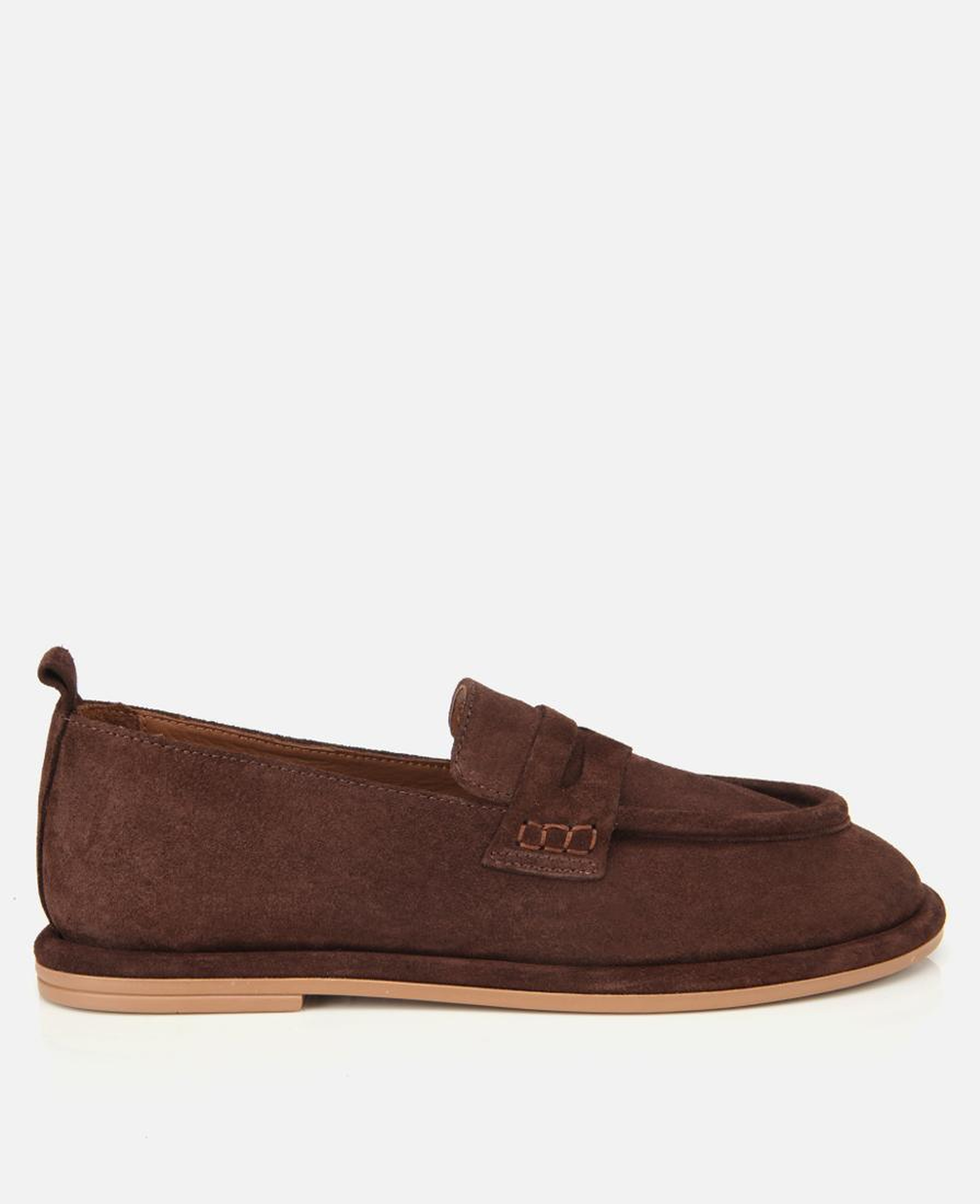 Kadın Deri Kahverengi Yumuşak Dokulu Günlük Loafer