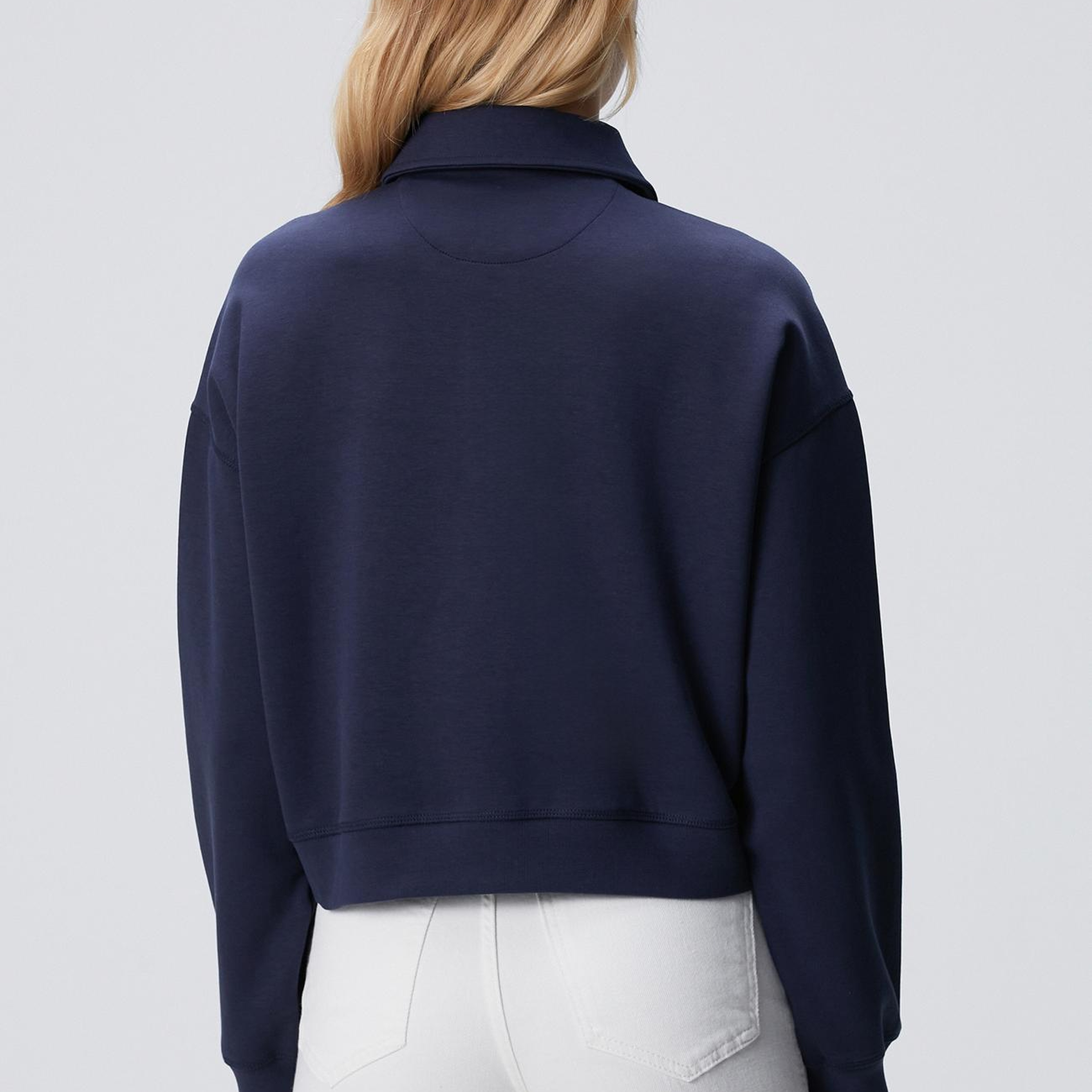 Network Kadın Lacivert Patch Detaylı Sweatshirt