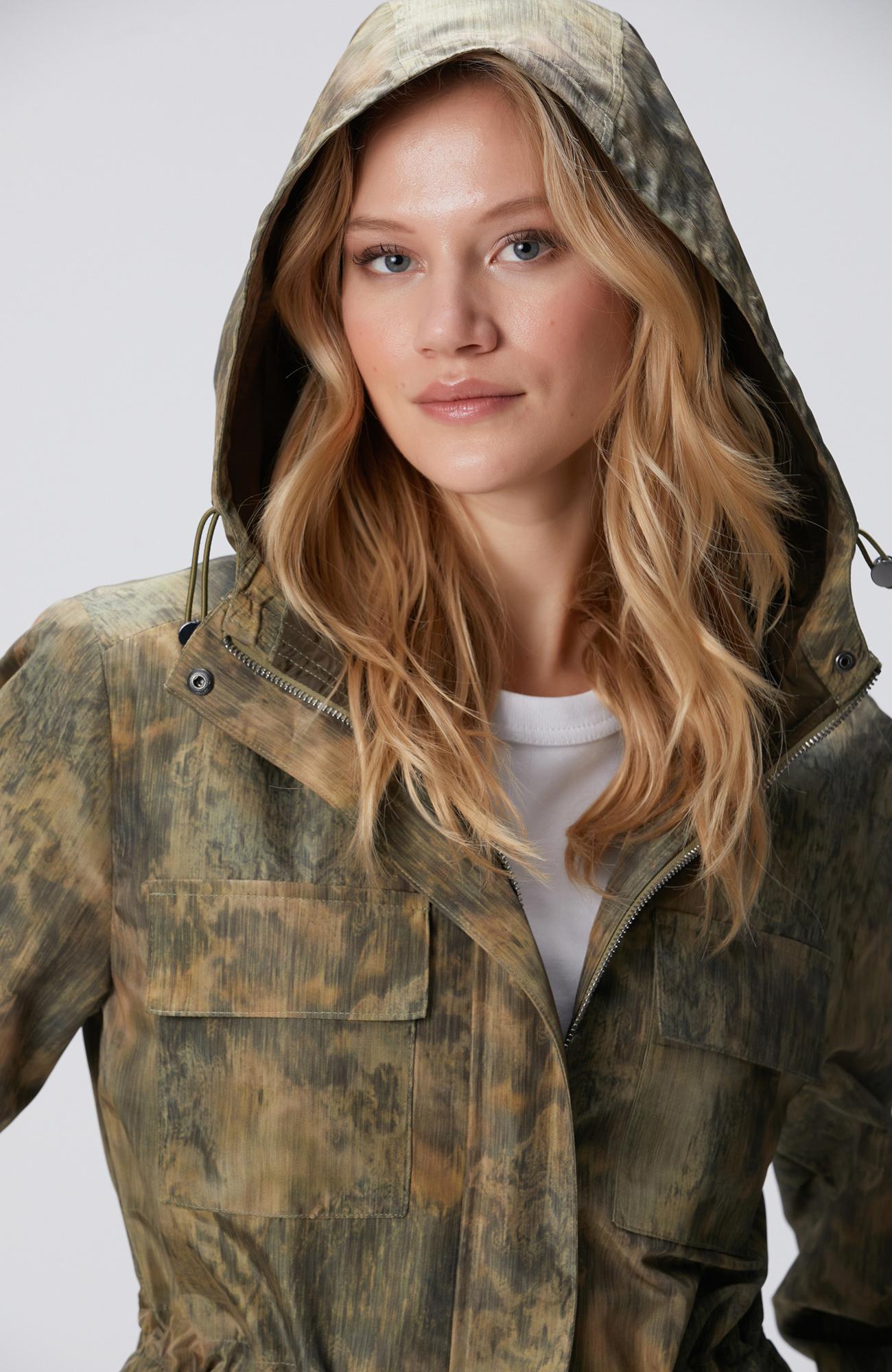 Network Kadın N-Tech Haki Desenli Mont