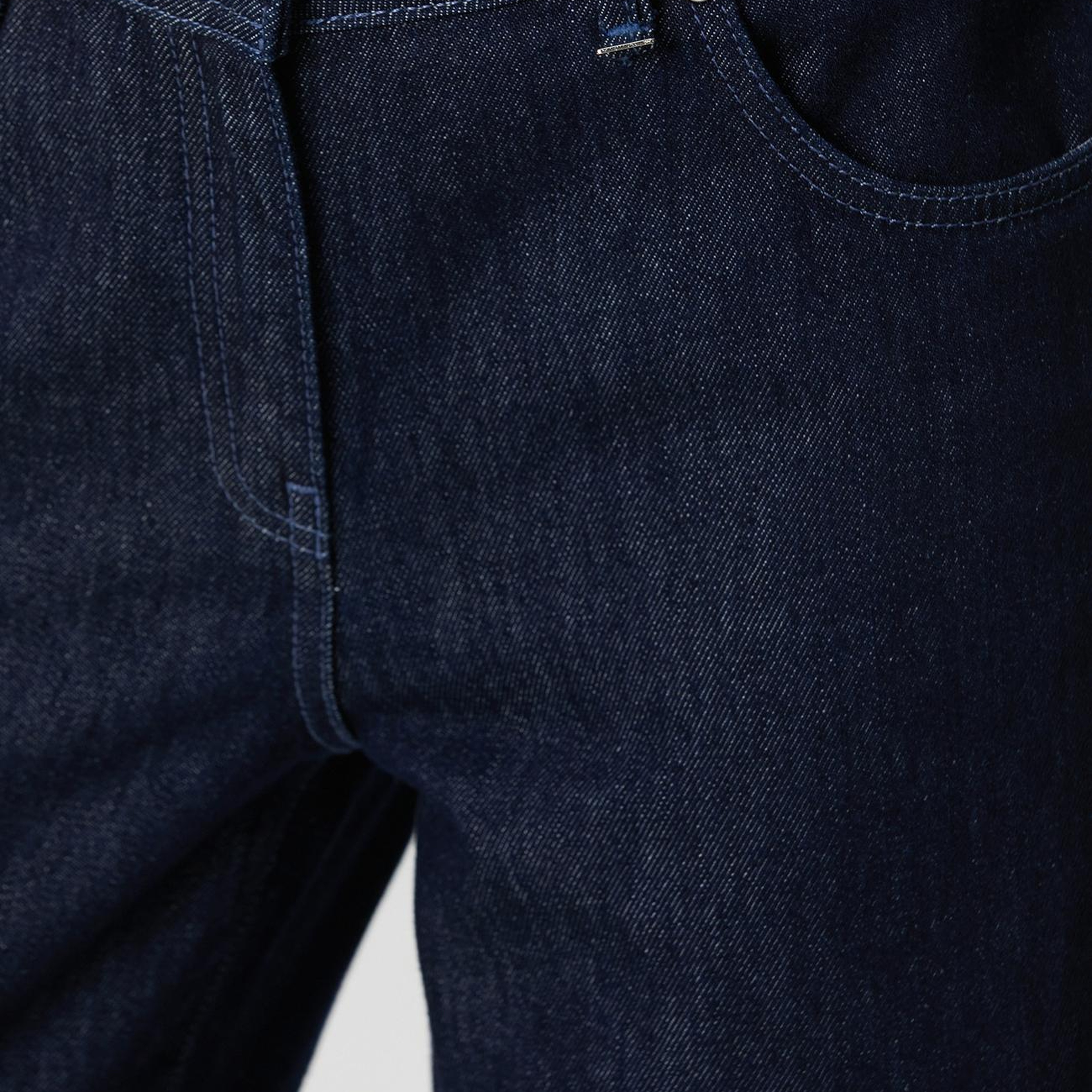 Network Kadın Koyu İndigo Mavi Geniş Paça Denim Pantolon