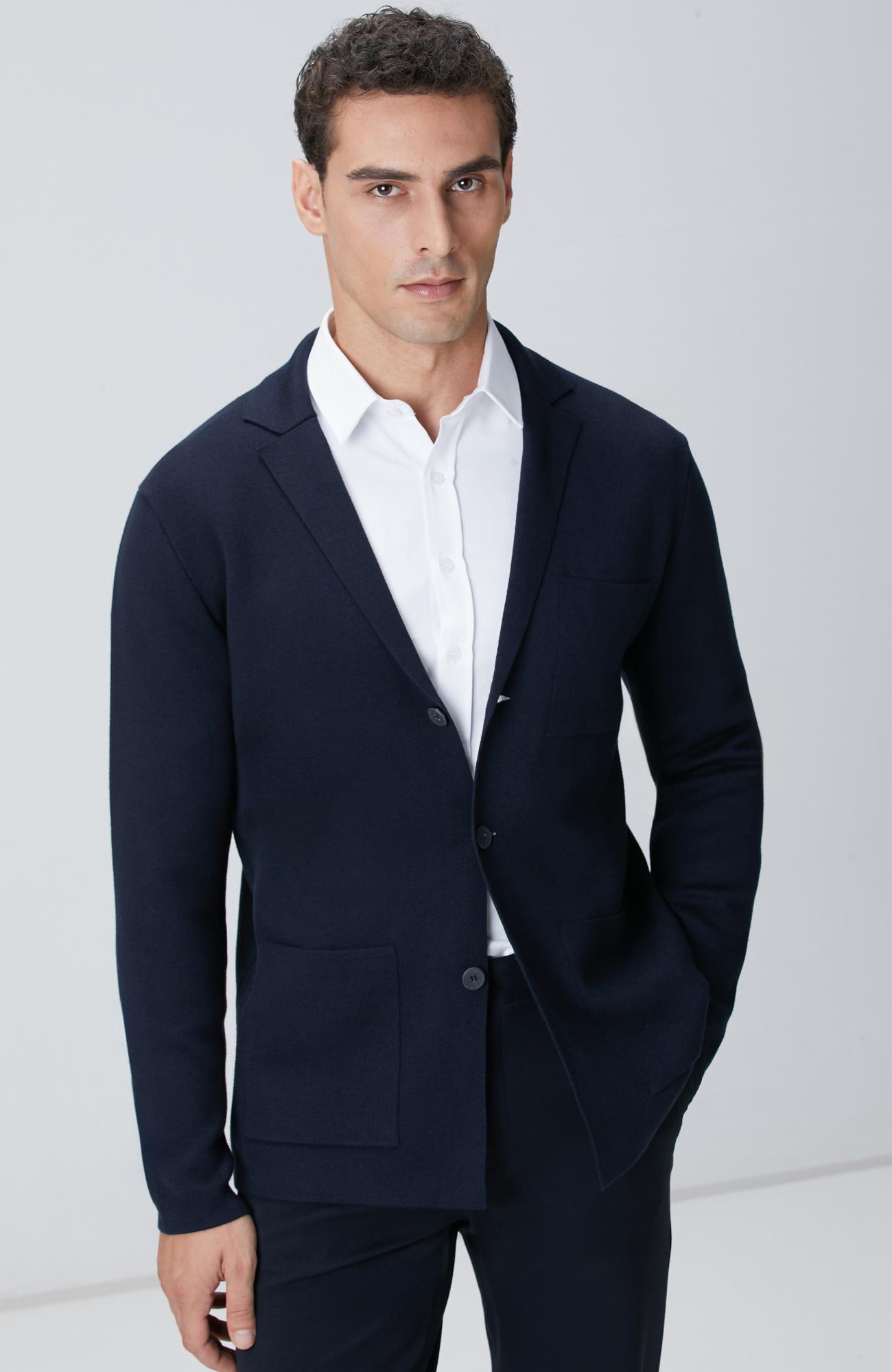 Network Erkek Lacivert Triko Ceket