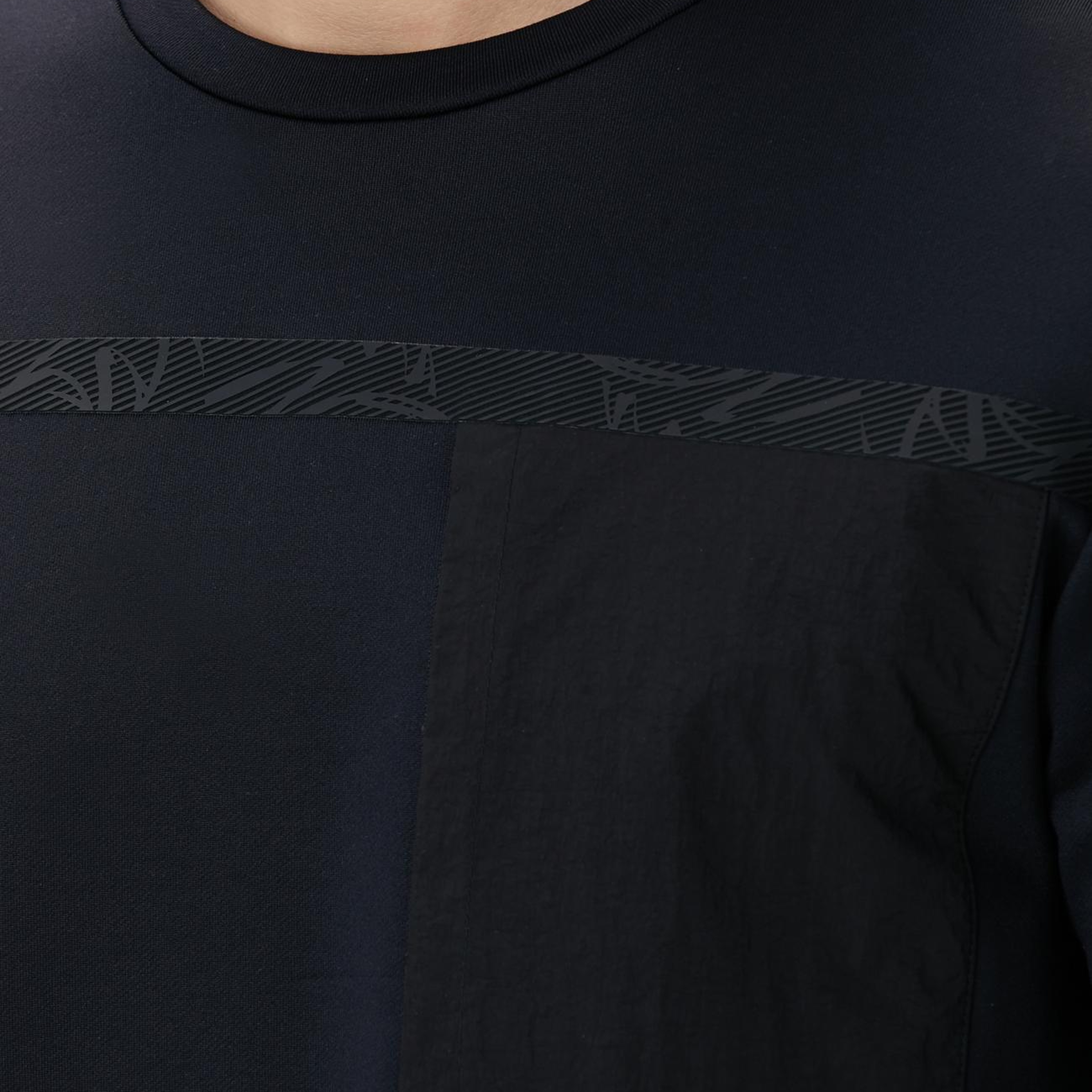 Network Erkek Siyah Baskılı Sweatshirt