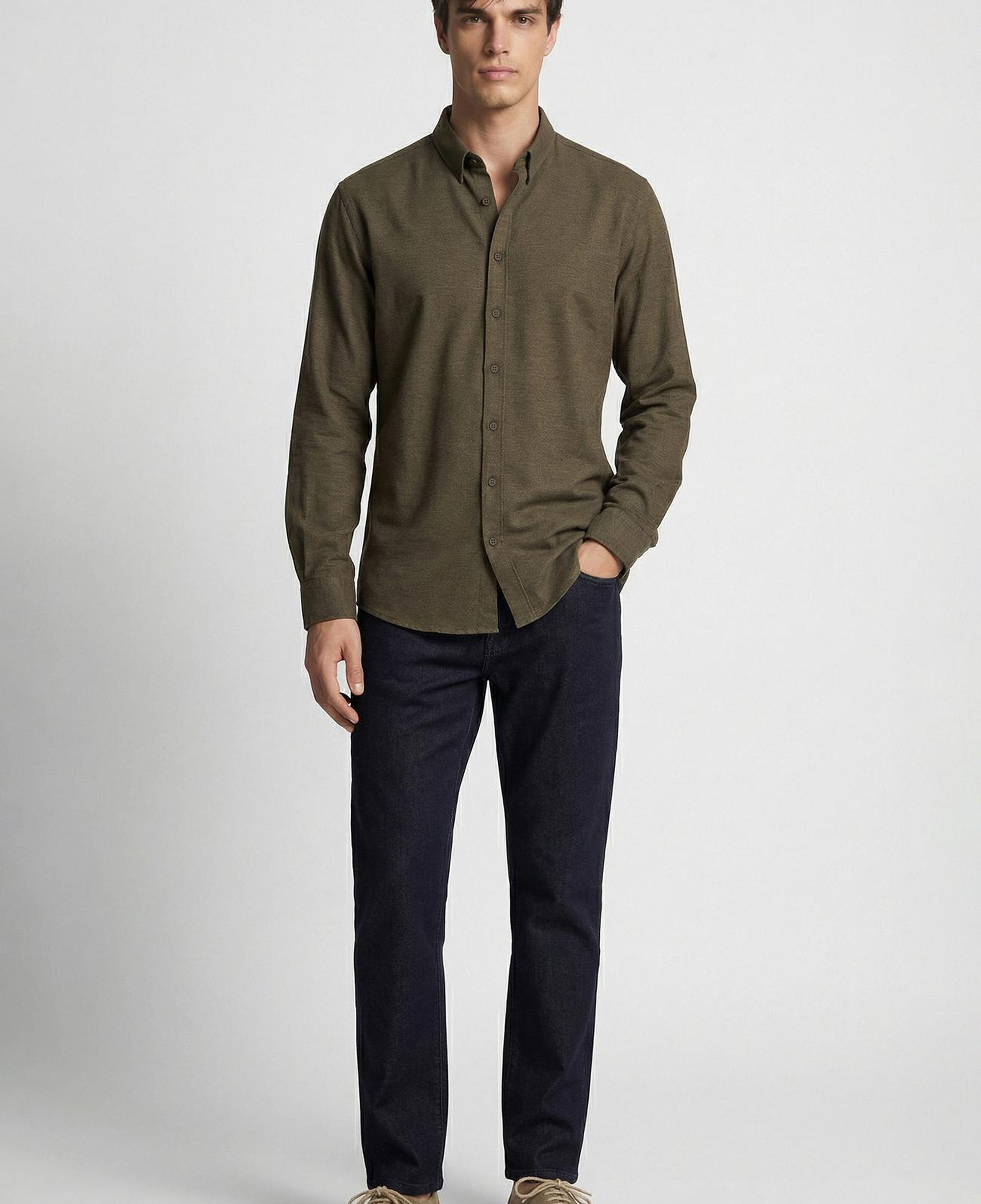 Network Erkek Siyah Cashmere Touch Denim Pantolon