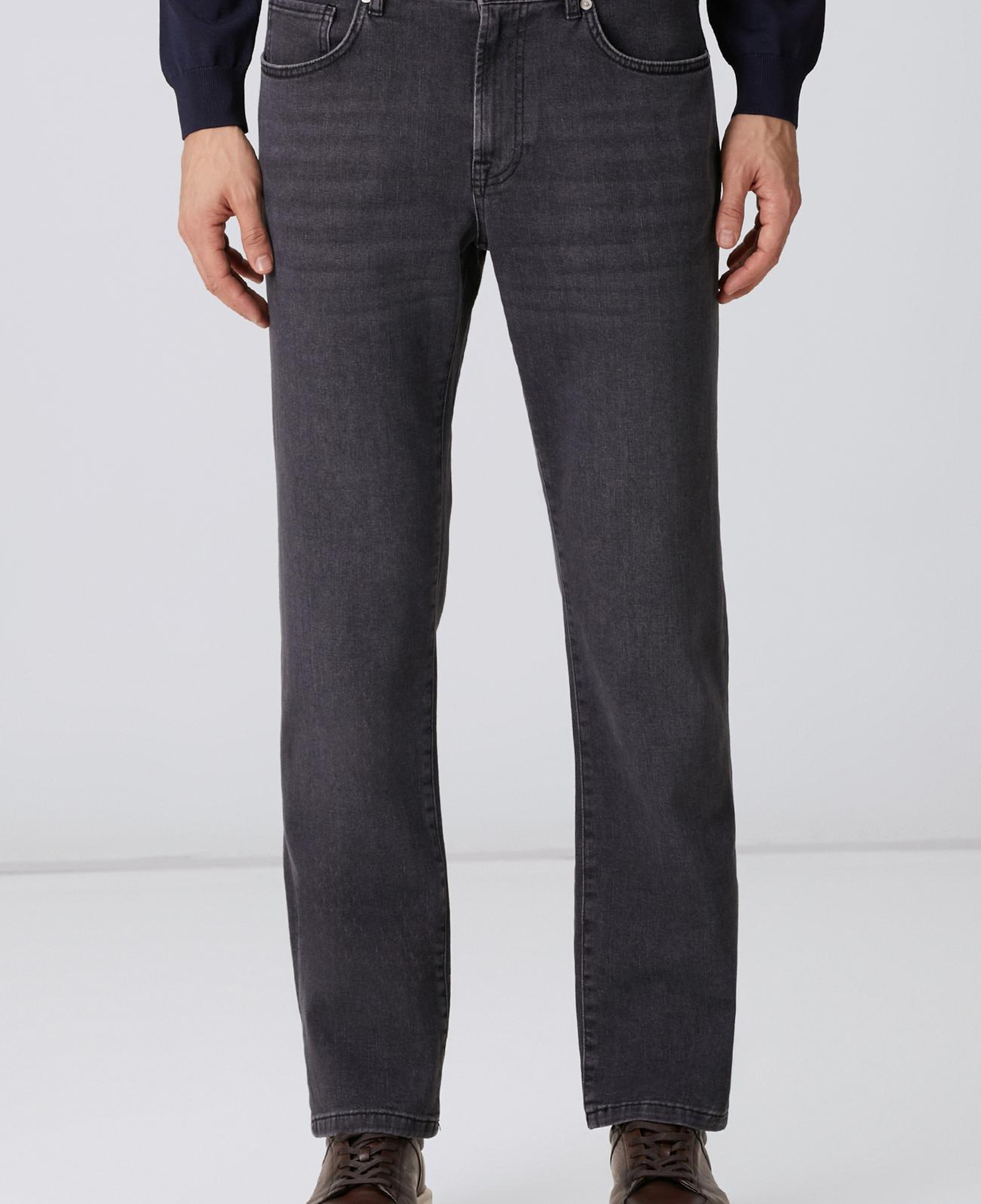 Network Erkek Cashmere Touch Gri Denim Pantolon