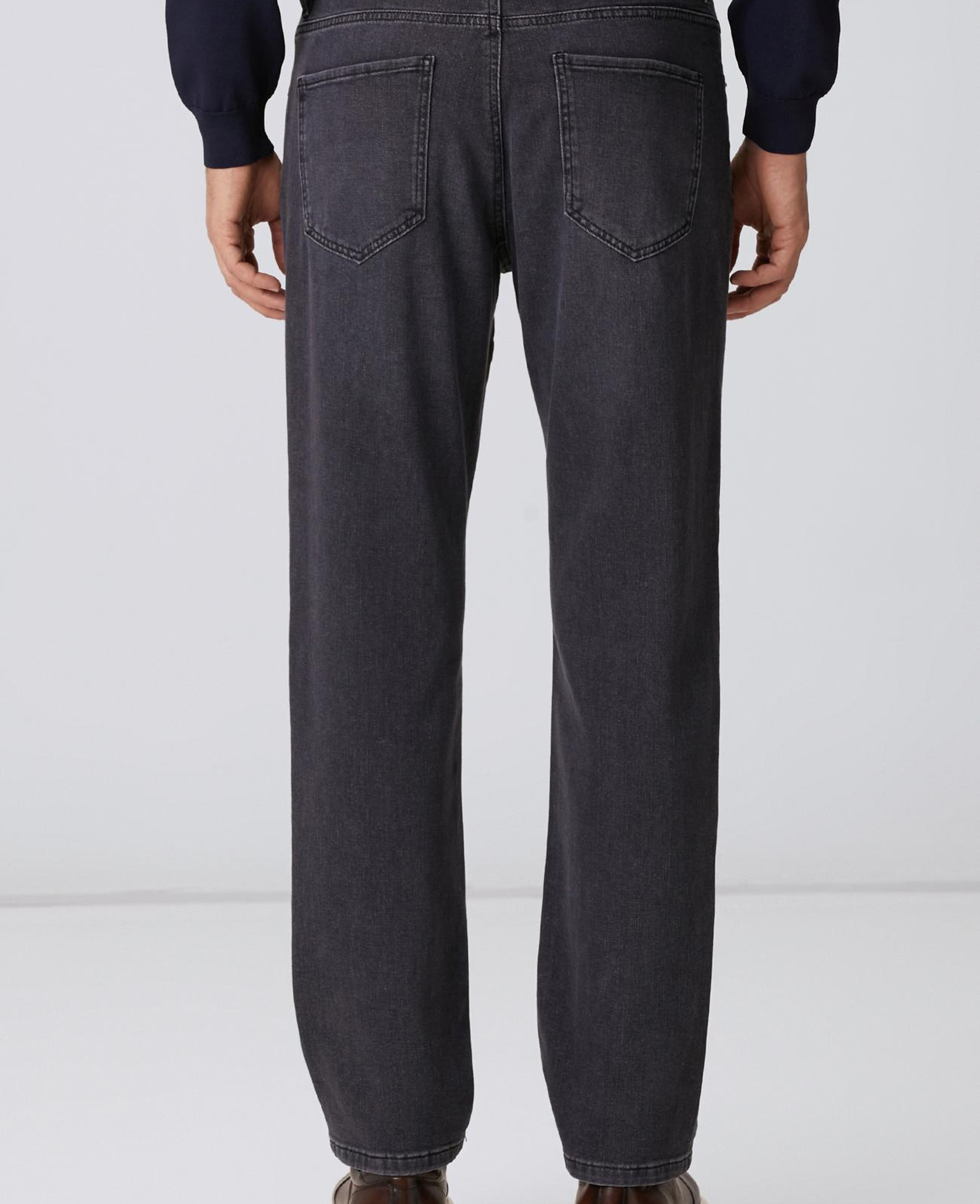 Network Erkek Cashmere Touch Gri Denim Pantolon