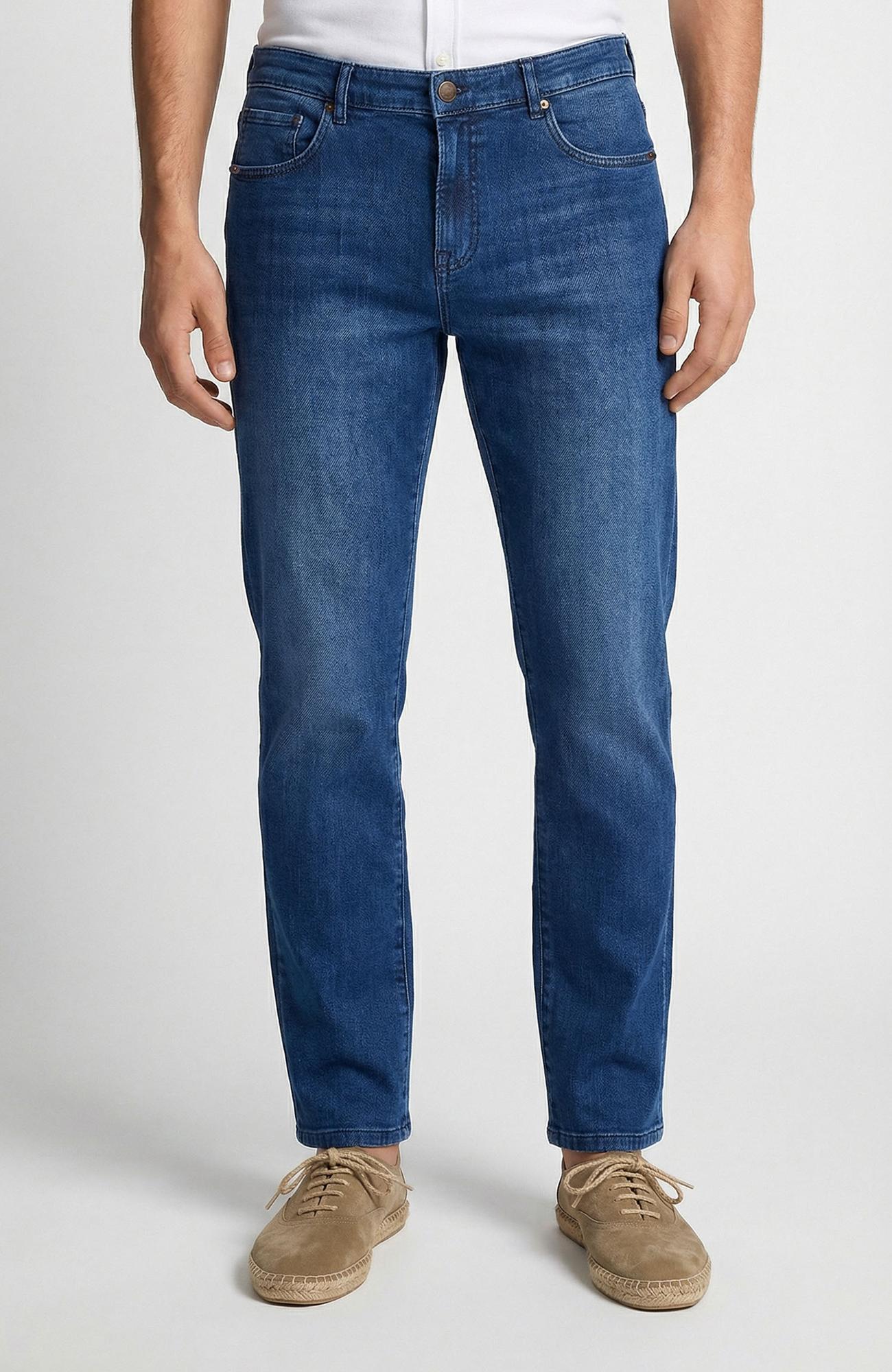 Network Erkek Mavi Cashmere Touch Denim Pantolon