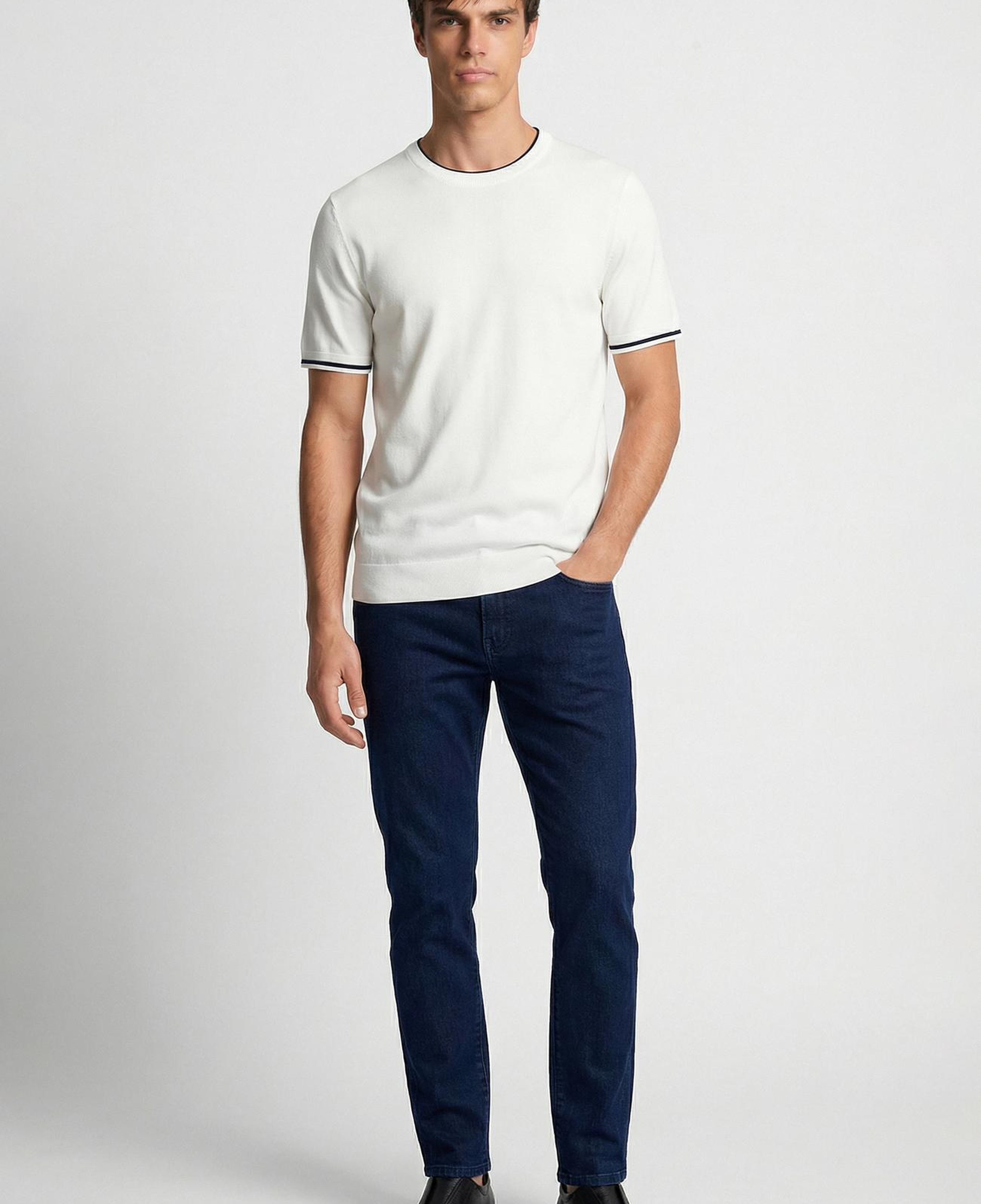 Network Erkek Lacivert Cashmere Touch Denim Pantolon
