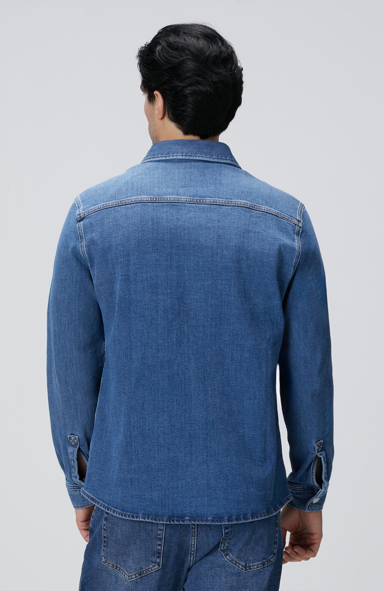 Network Erkek Mavi Denim Gömlek