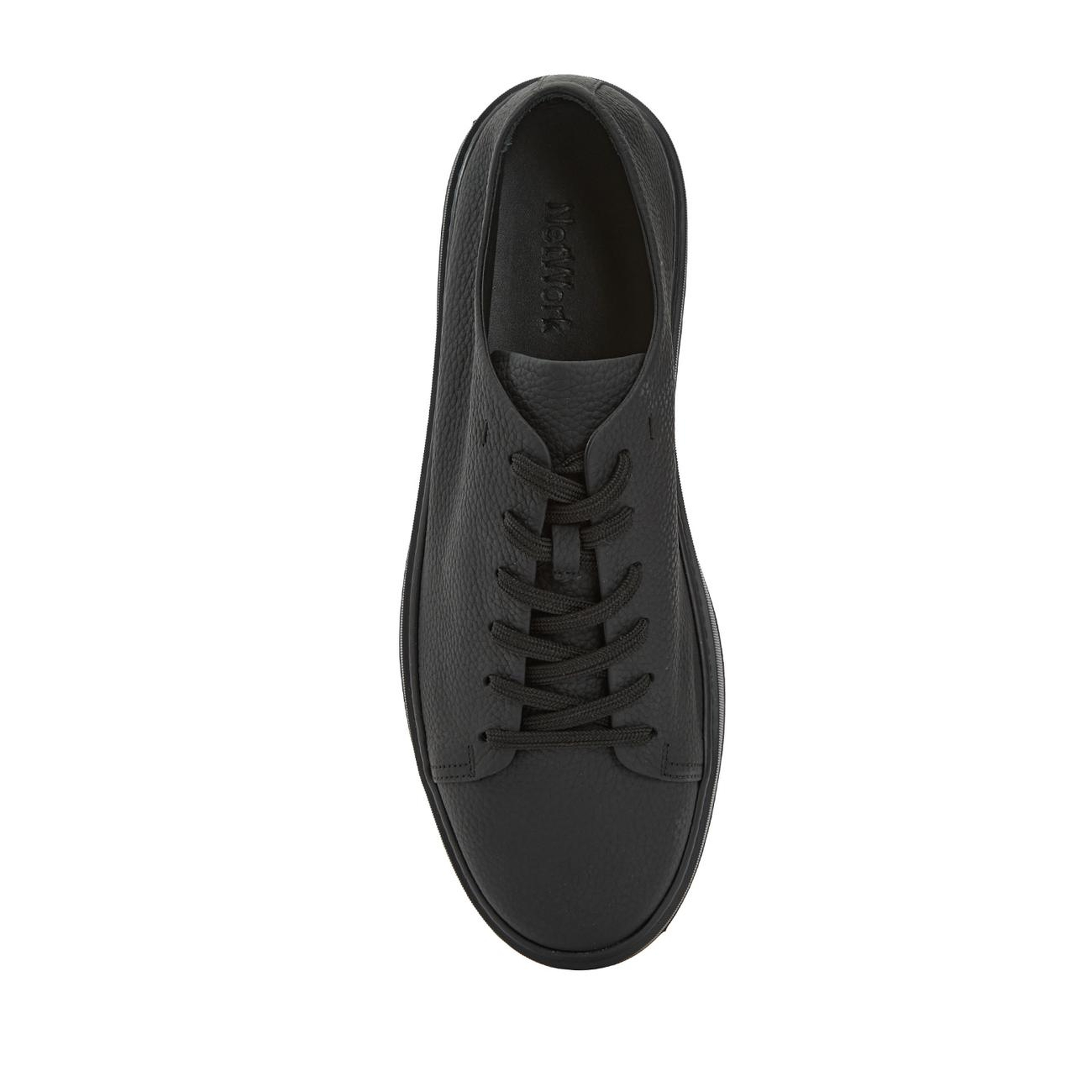 Network Erkek Siyah Deri Sneaker
