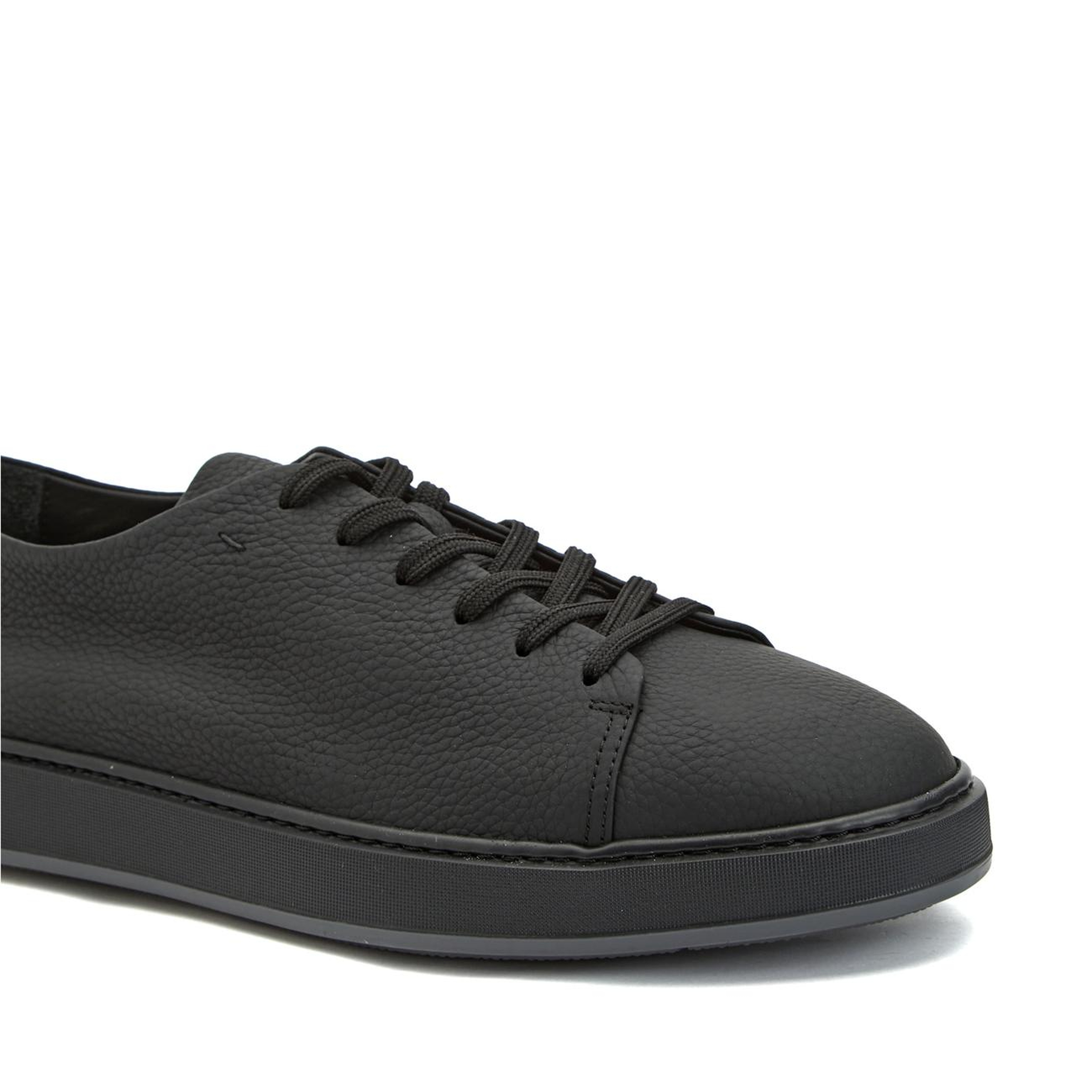 Network Erkek Siyah Deri Sneaker
