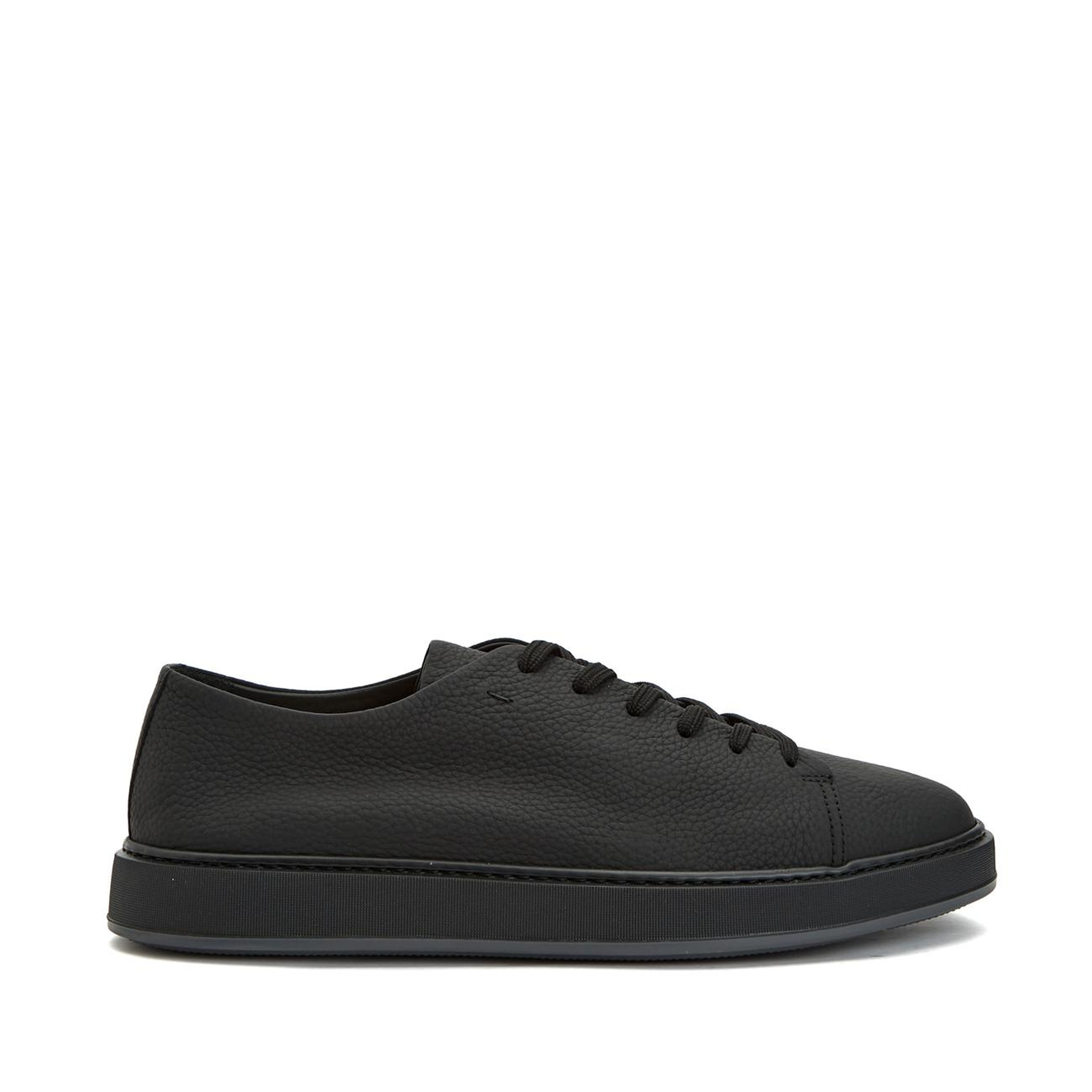 Network Erkek Siyah Deri Sneaker