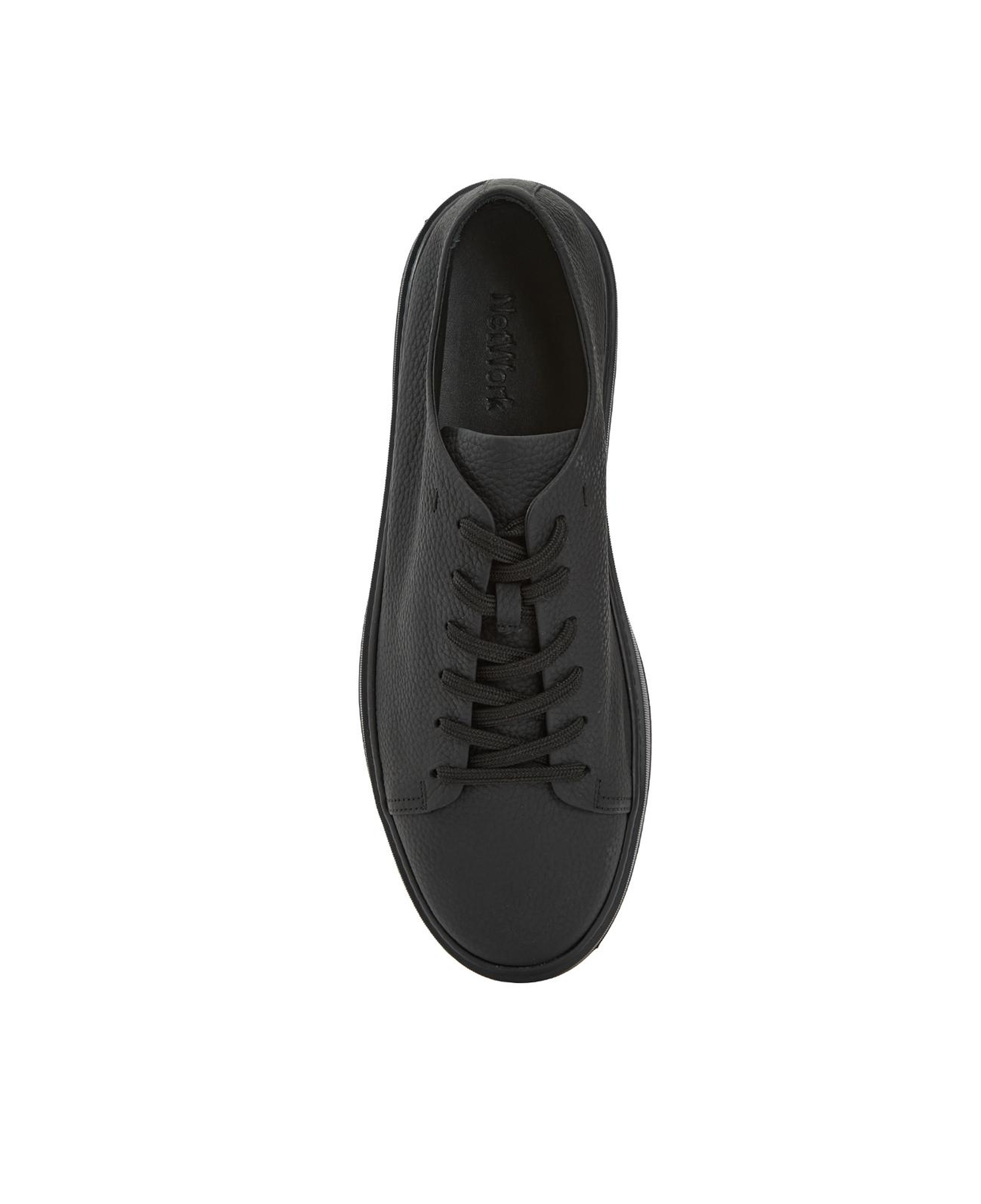 Network Erkek Siyah Deri Sneaker