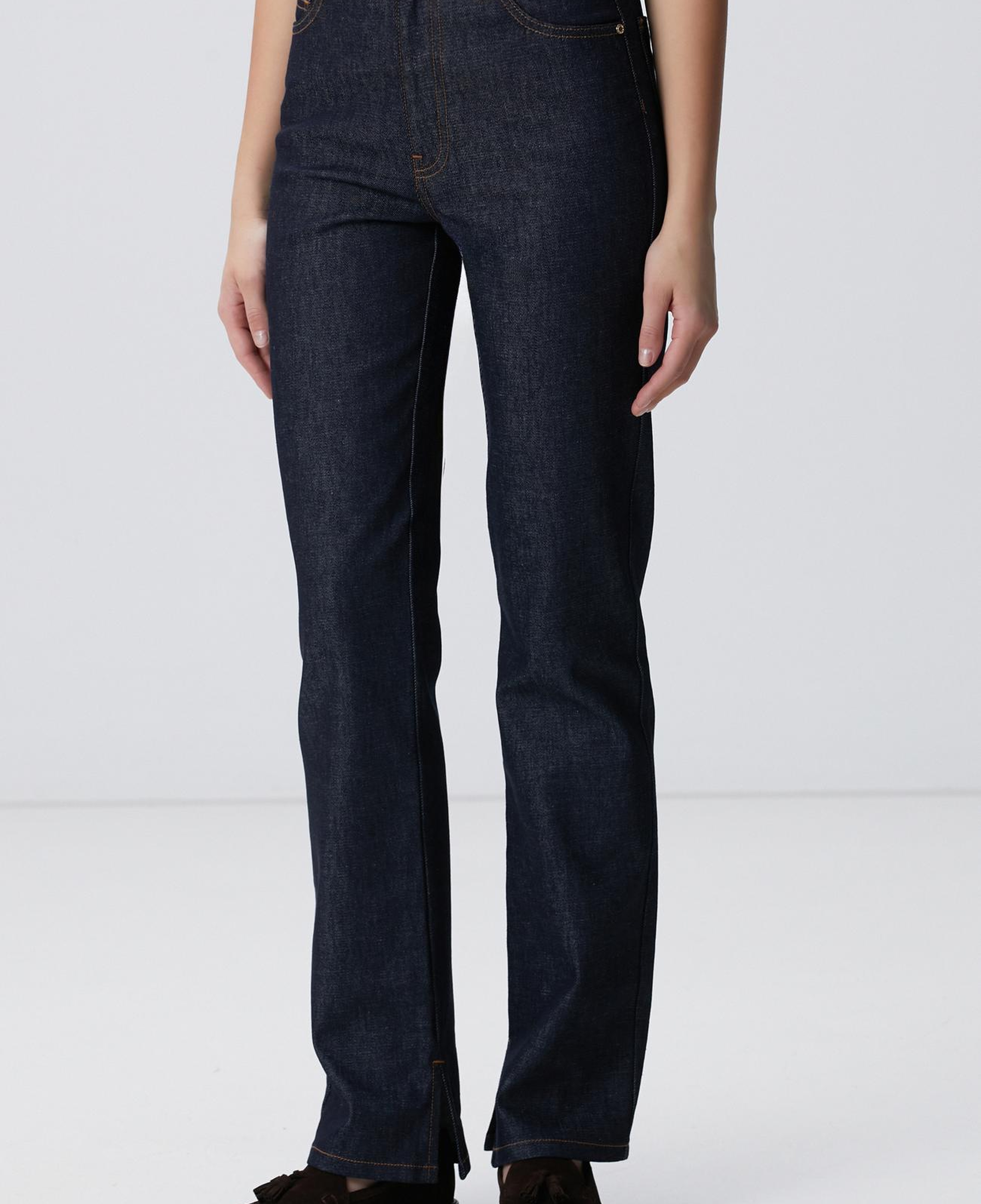 Network Kadın Lacivert Bootcut Denim Pantolon
