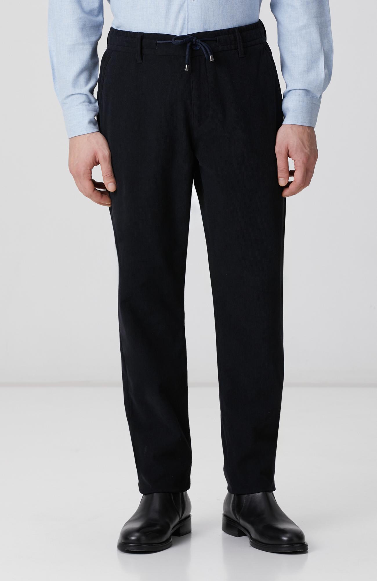Network Erkek Lacivert Kadife Fitilli Jogger Pantolon