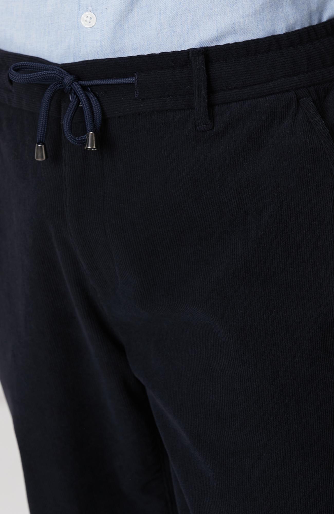Network Erkek Lacivert Kadife Fitilli Jogger Pantolon