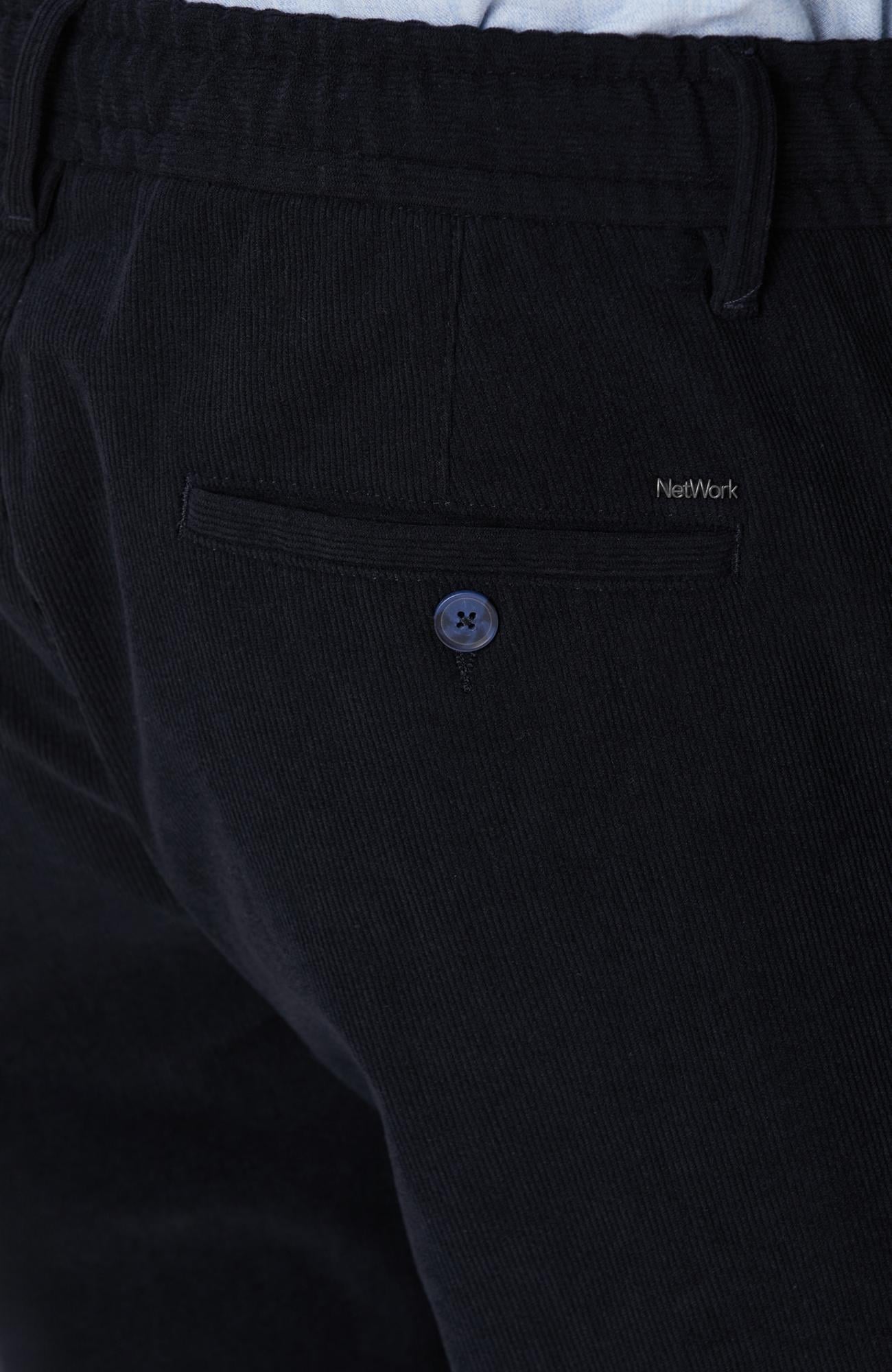 Network Erkek Lacivert Kadife Fitilli Jogger Pantolon